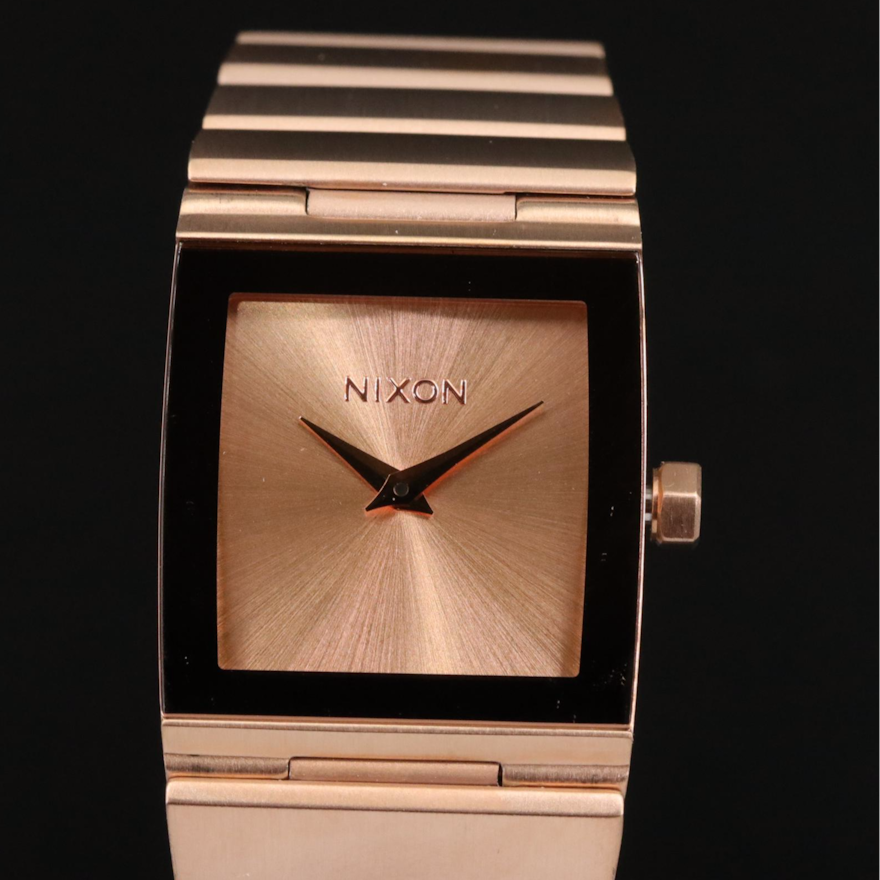 Nixon The Lynx Rose Gold Toned Stainless Steel Quartz Watch