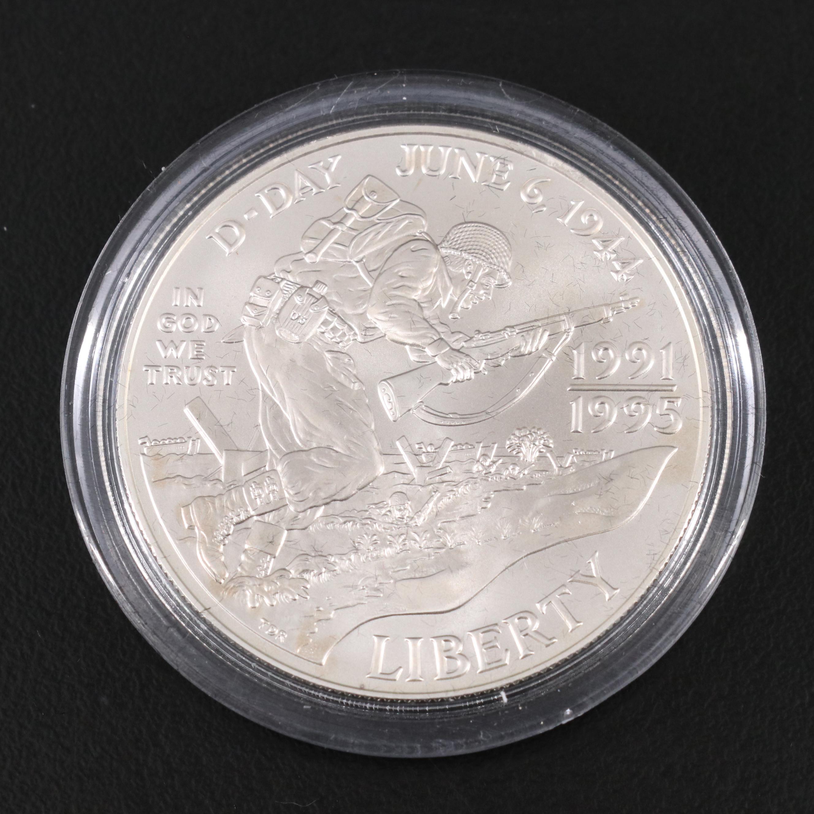 Collection of Eleven Uncirculated United States Commemorative Silver Dollars