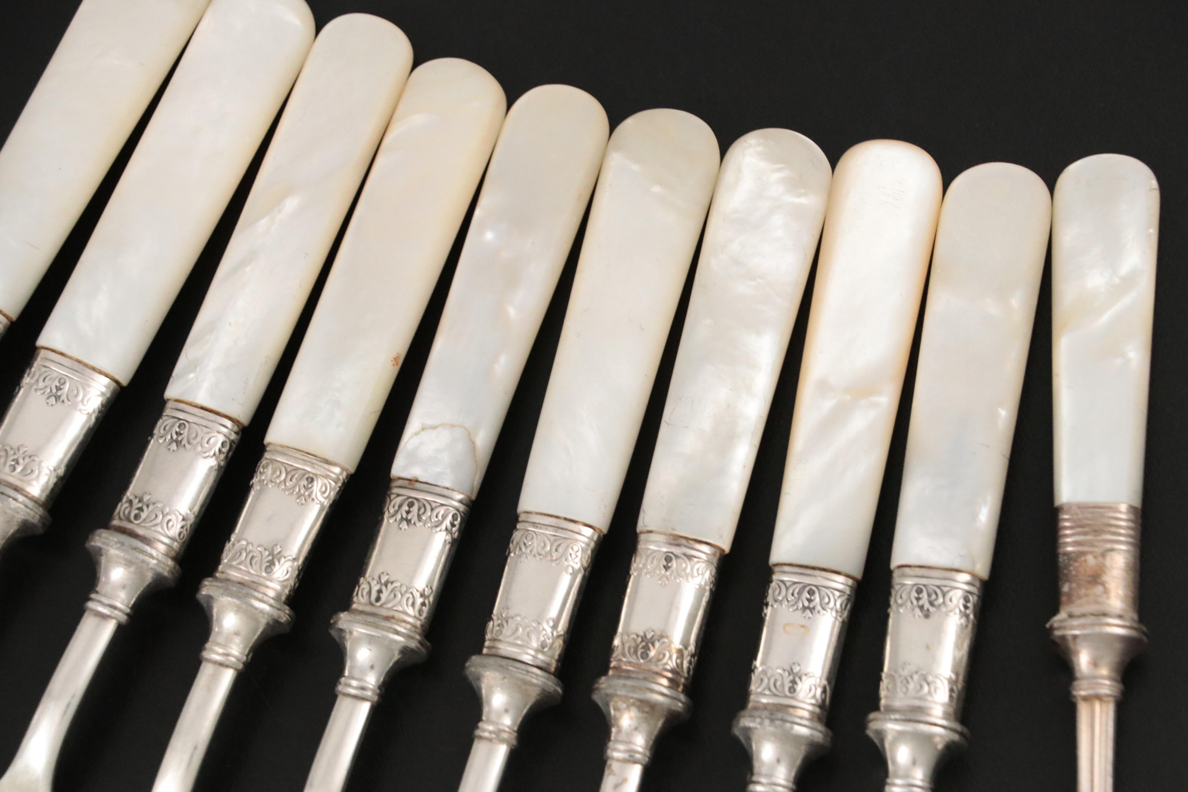 Victorian Landers, Frary & Clark and Other Mother-of-Pearl Handle Flatware