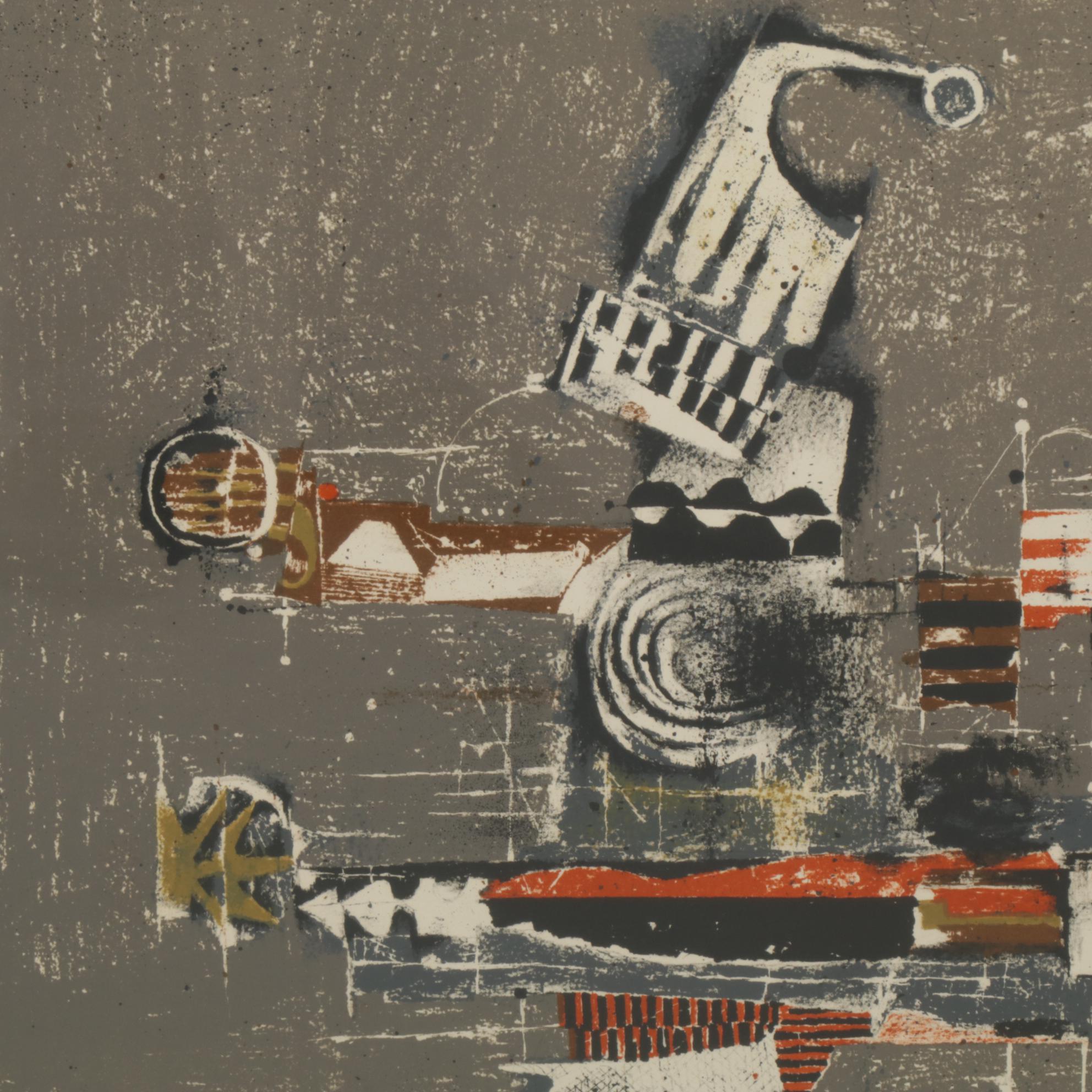 Johnny Friedlaender Color Lithograph "Paris,"  ca. 1965