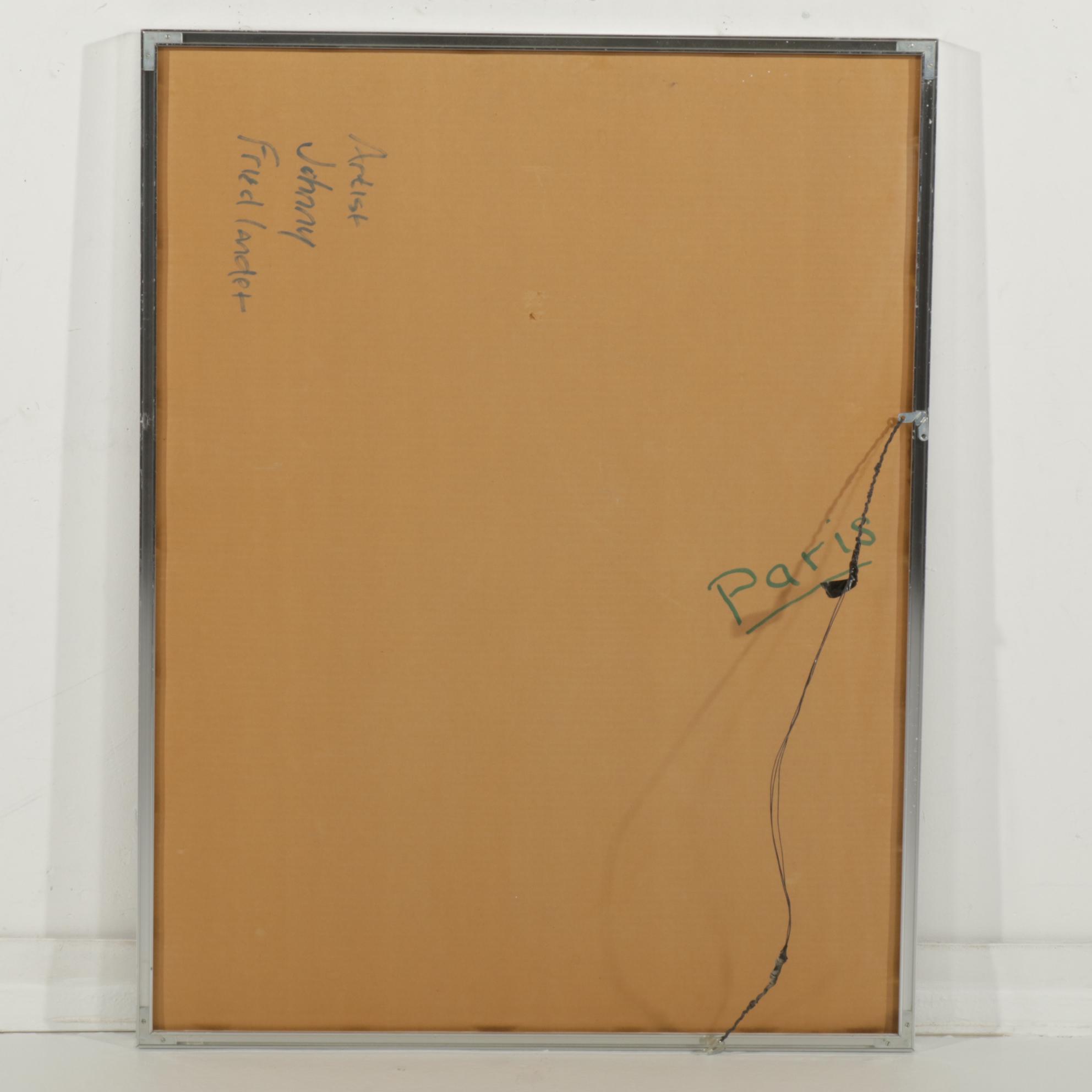 Johnny Friedlaender Color Lithograph "Paris,"  ca. 1965