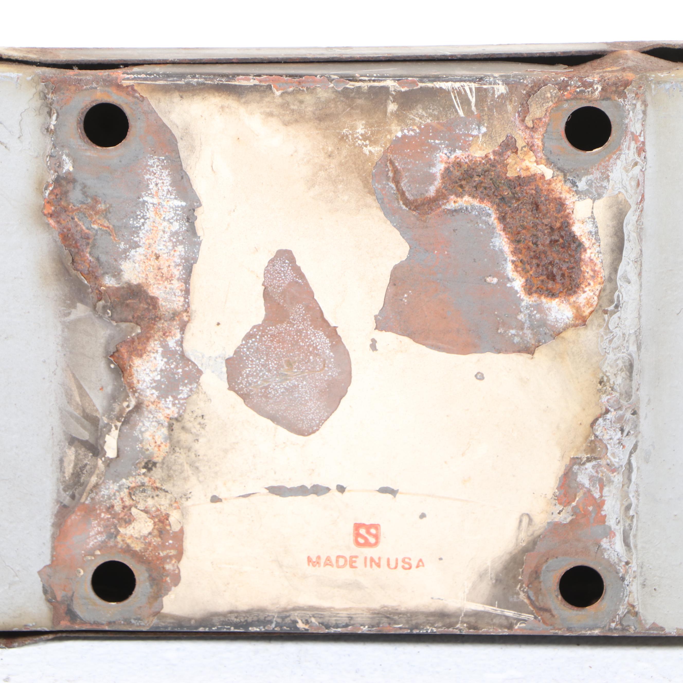 Partial Perforated Metal Railroad Crossing Sign, 20th Century