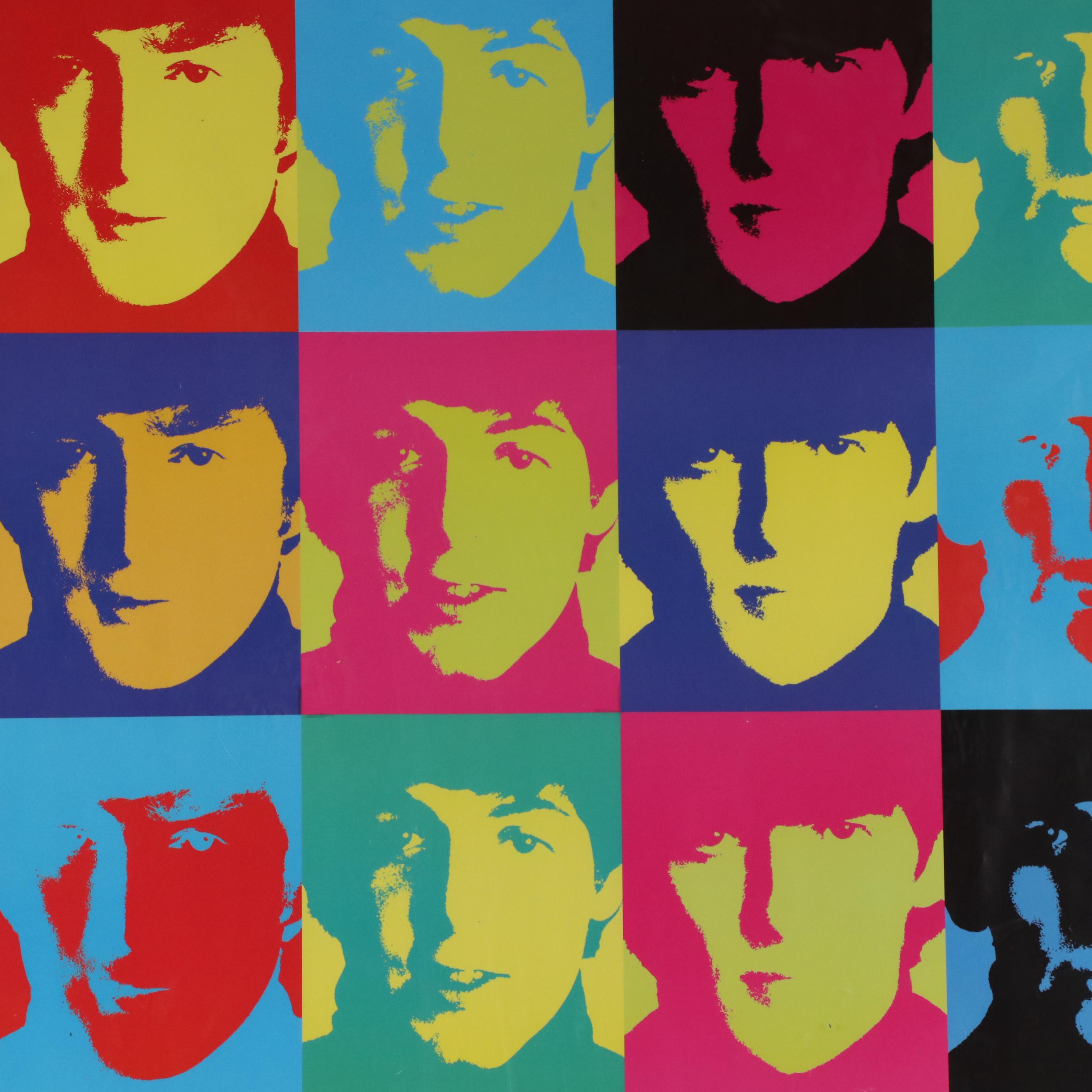 "The Beatles" Offset Lithograph Reproduction Poster