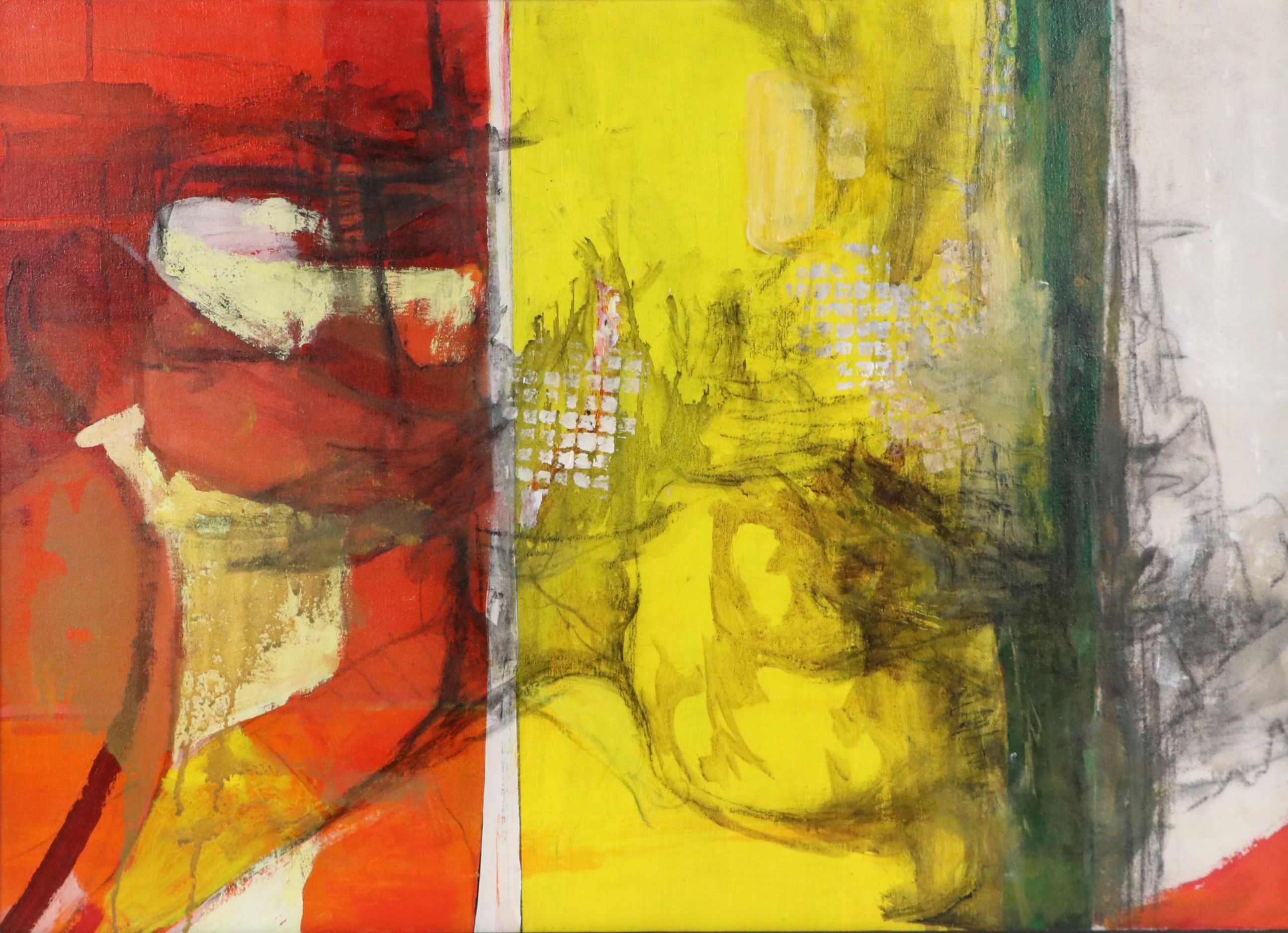 Marcy Brower Acrylic Painting "Green Line," 2005