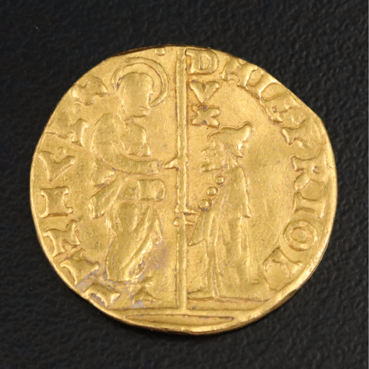 Venice Gold Ducat Coin of Lorenzo Priuli, ca. 1556