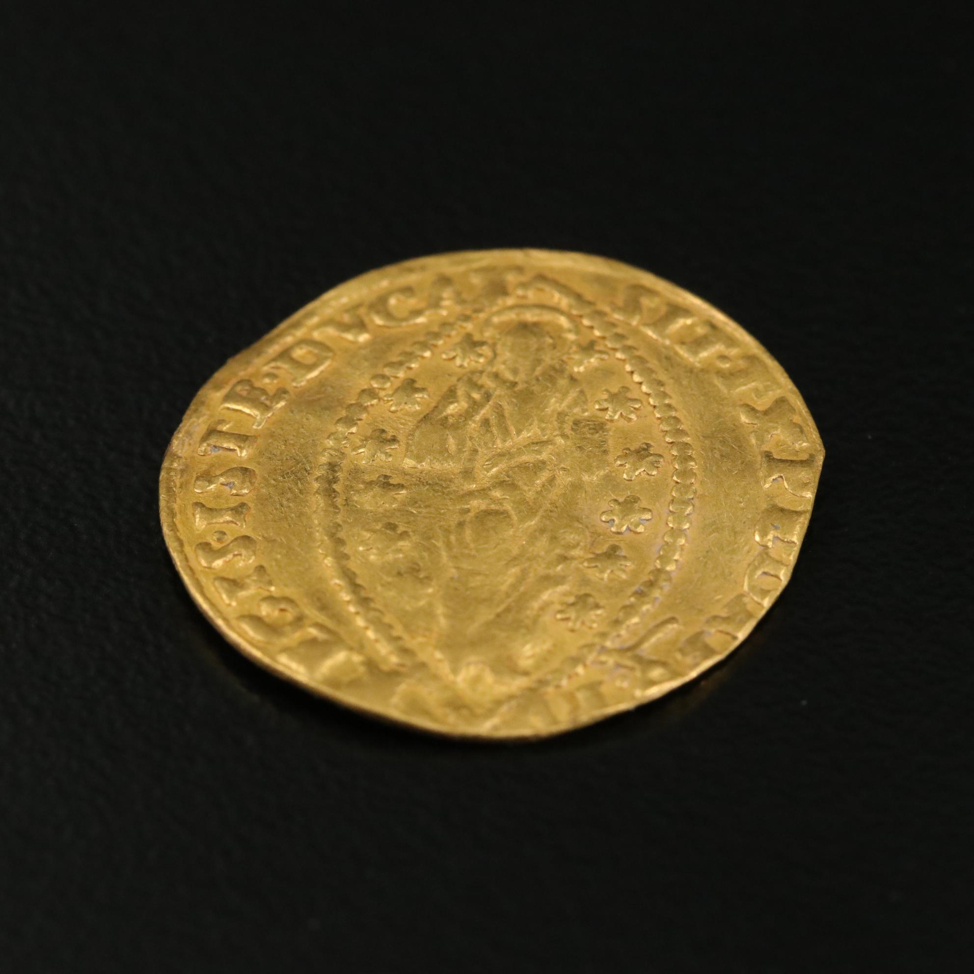 Venice Gold Ducat Coin of Lorenzo Priuli, ca. 1556