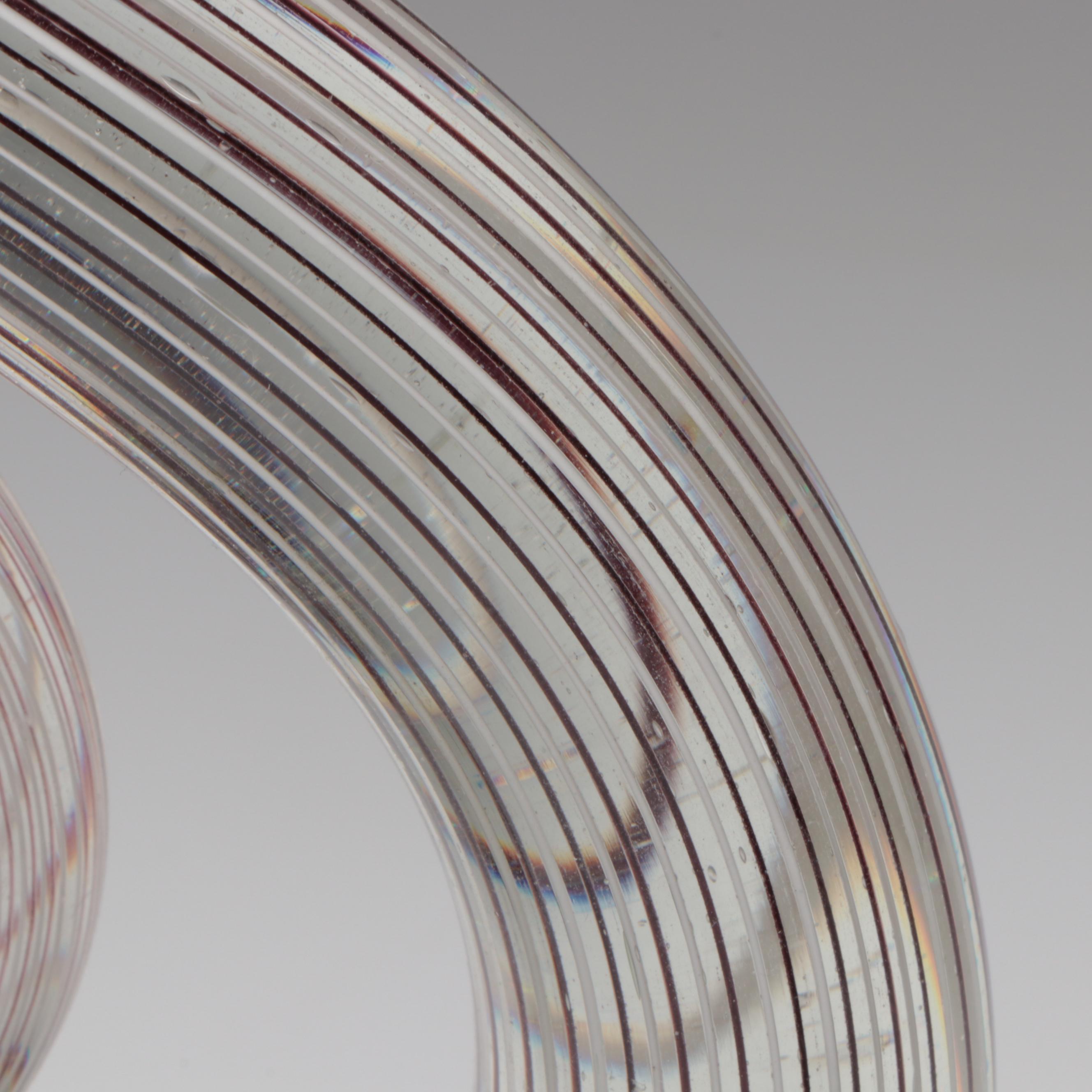 Blown Glass Spiral Sculptures