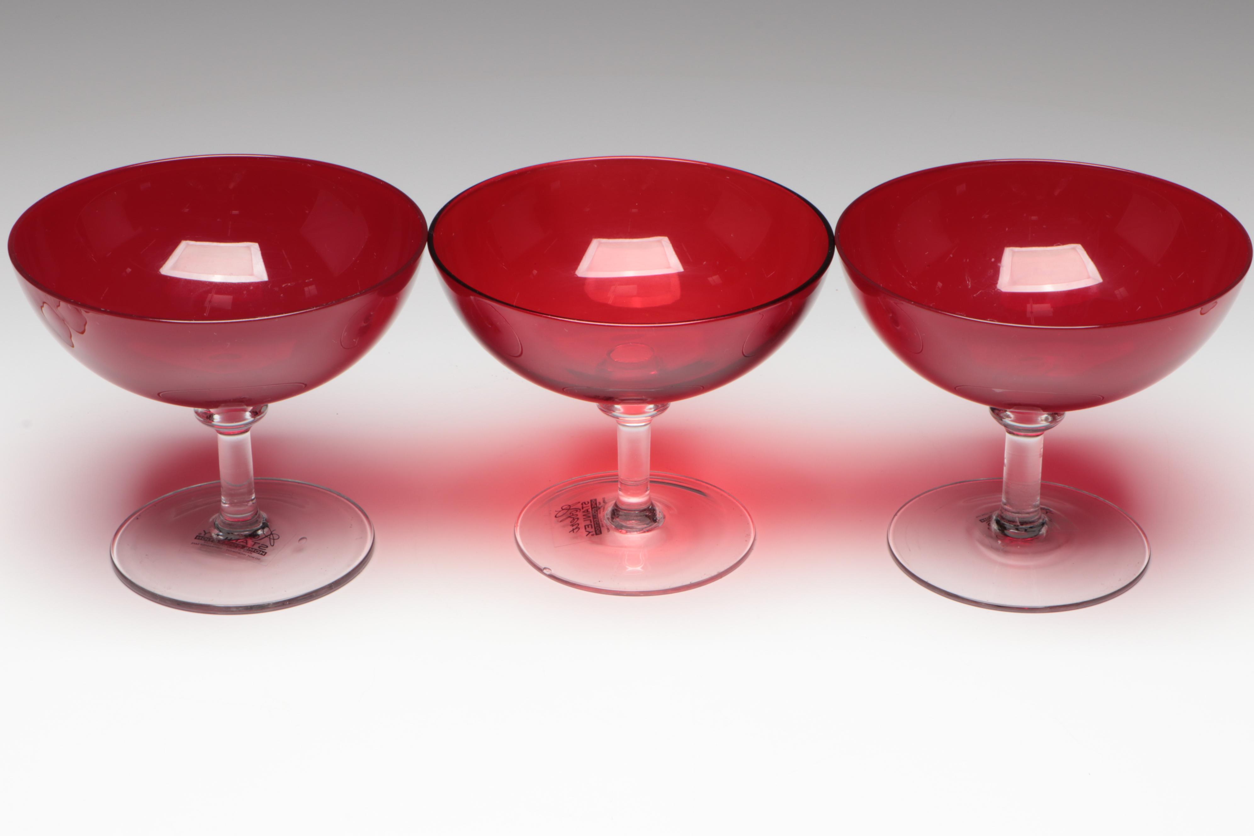 Carlo Moretti Style Gilt Blown Glass Tumblers with Pitcher, More Glasses