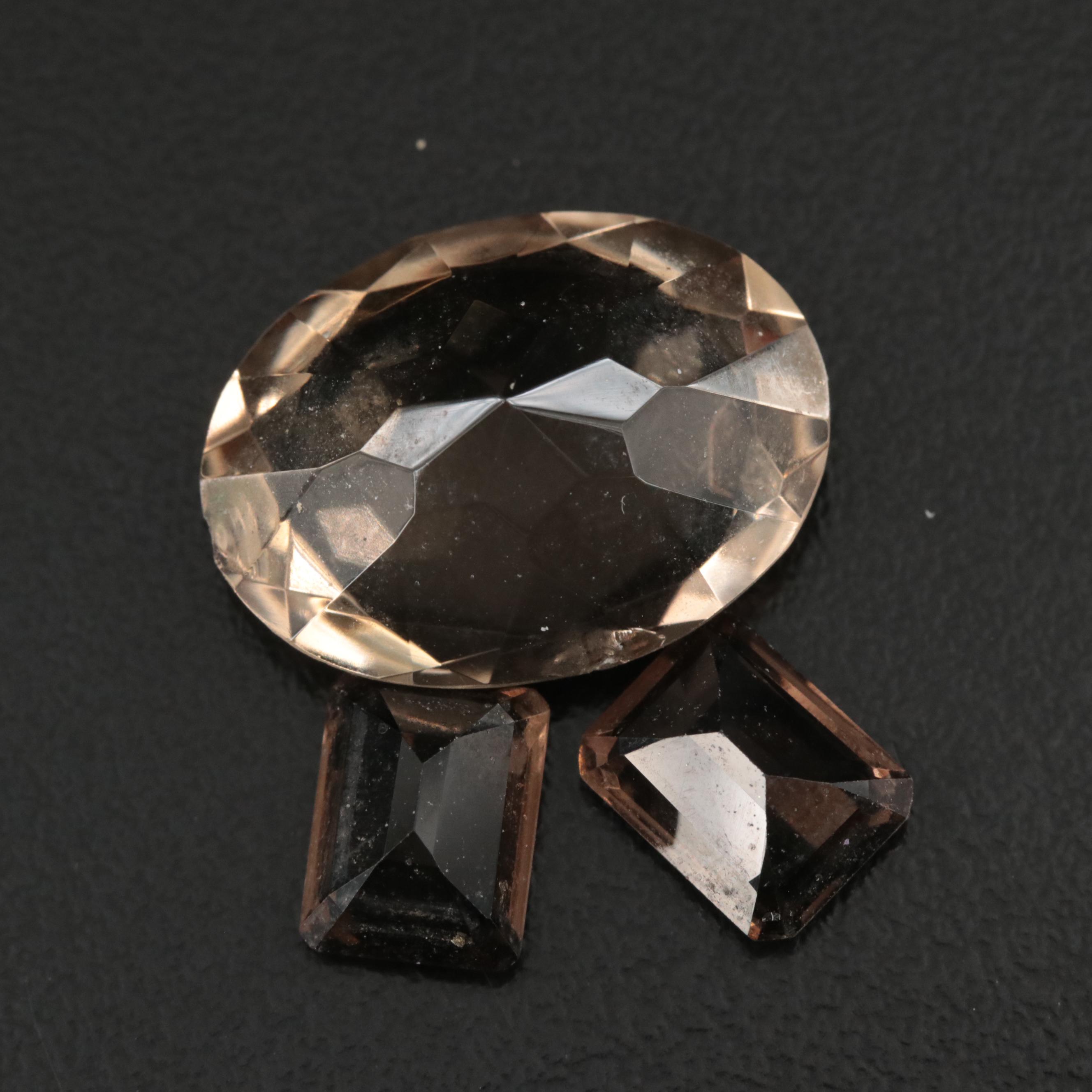 Loose 19.46 CTW Smoky Quartz Lot