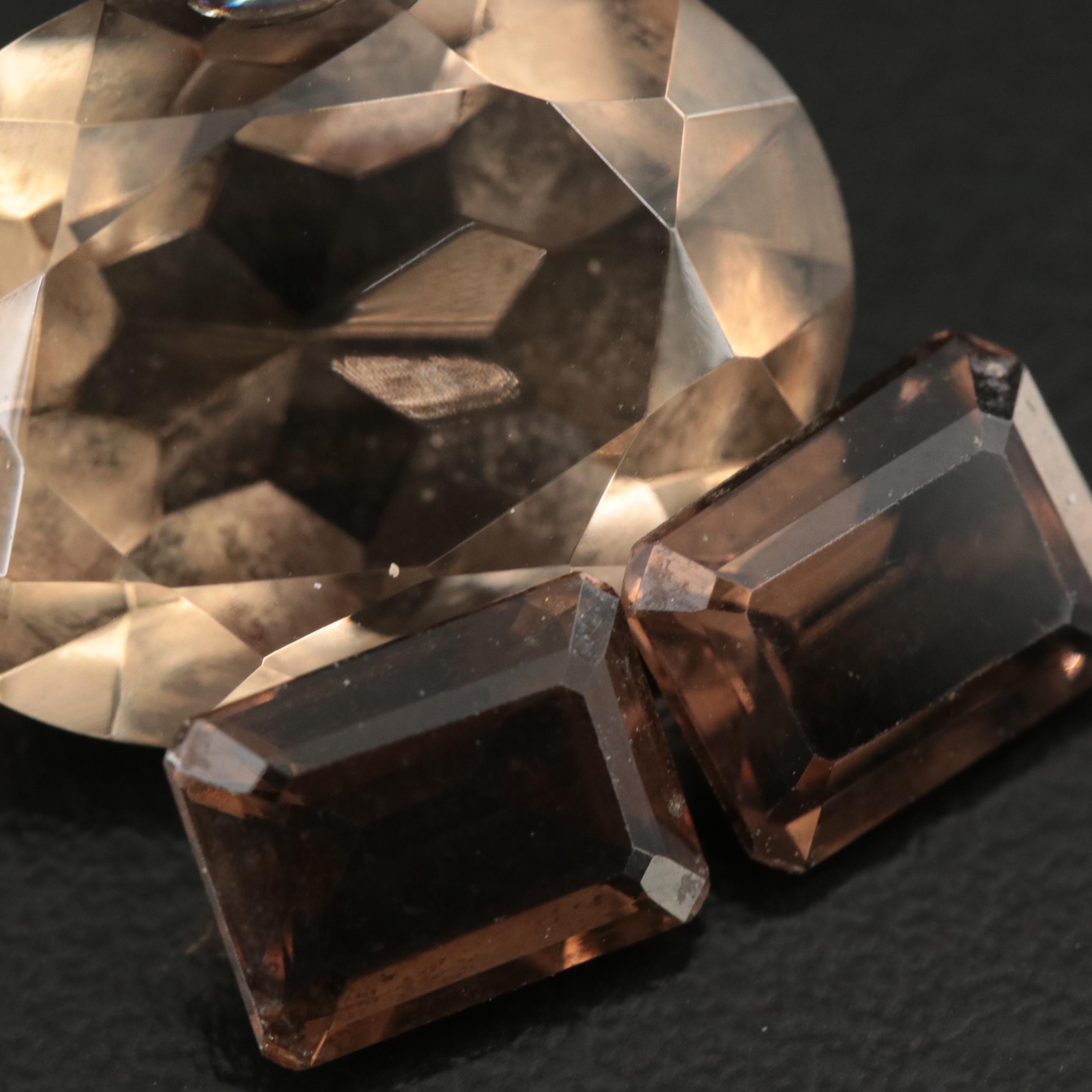 Loose 19.46 CTW Smoky Quartz Lot