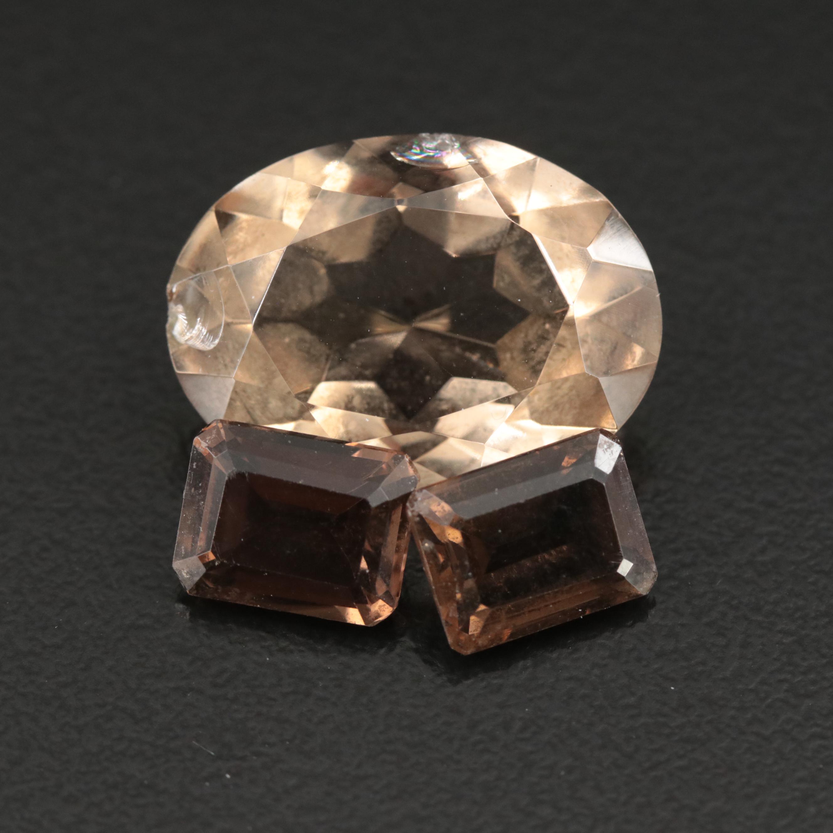 Loose 19.46 CTW Smoky Quartz Lot