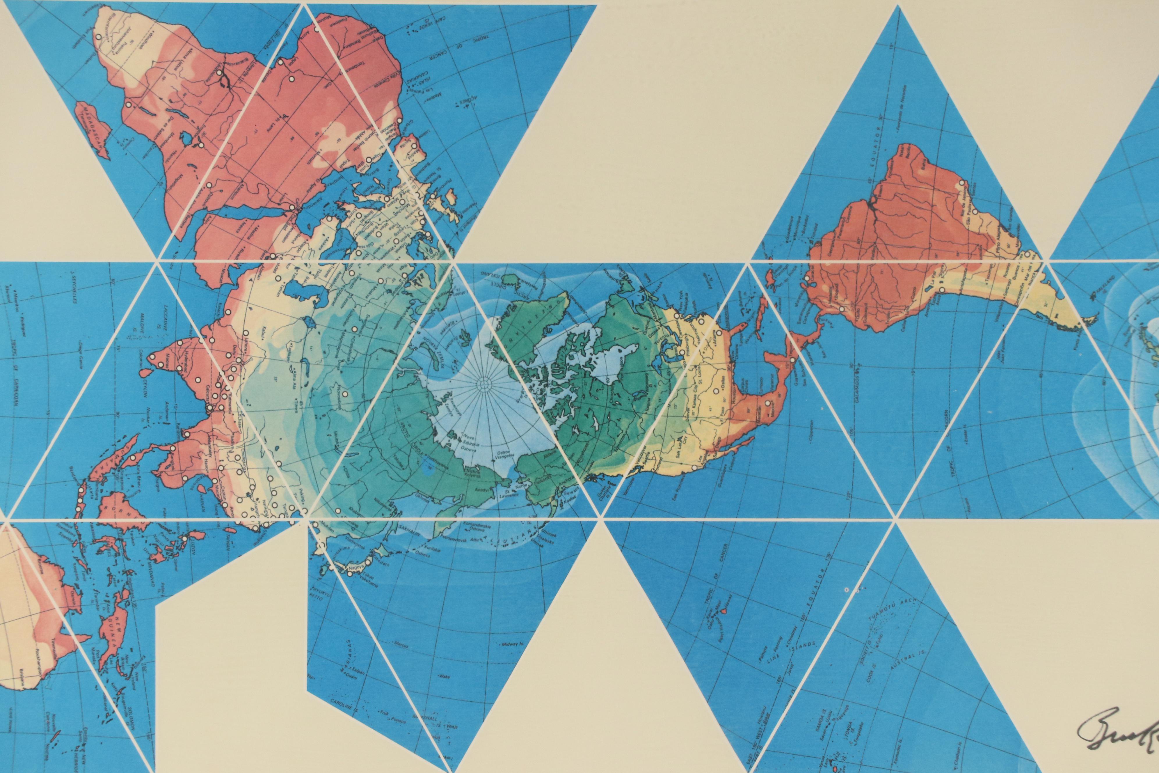 Buckminster Fuller Dymaxion Map, 1979