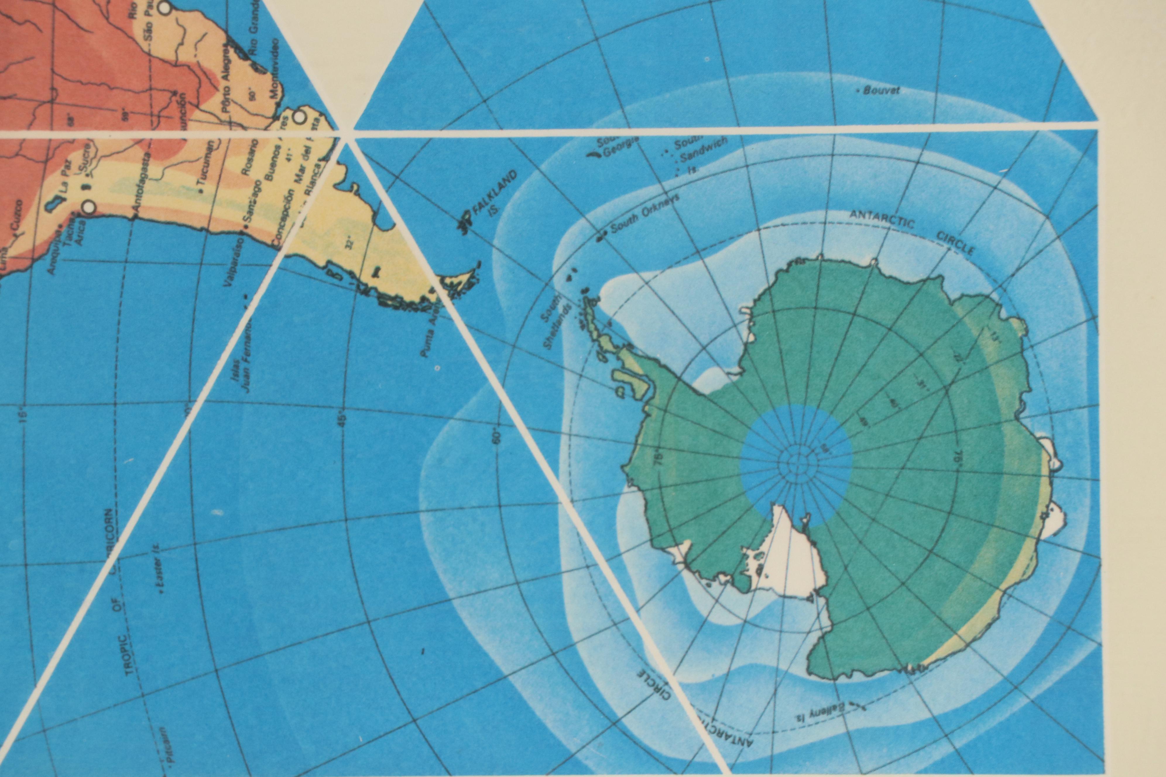 Buckminster Fuller Dymaxion Map, 1979
