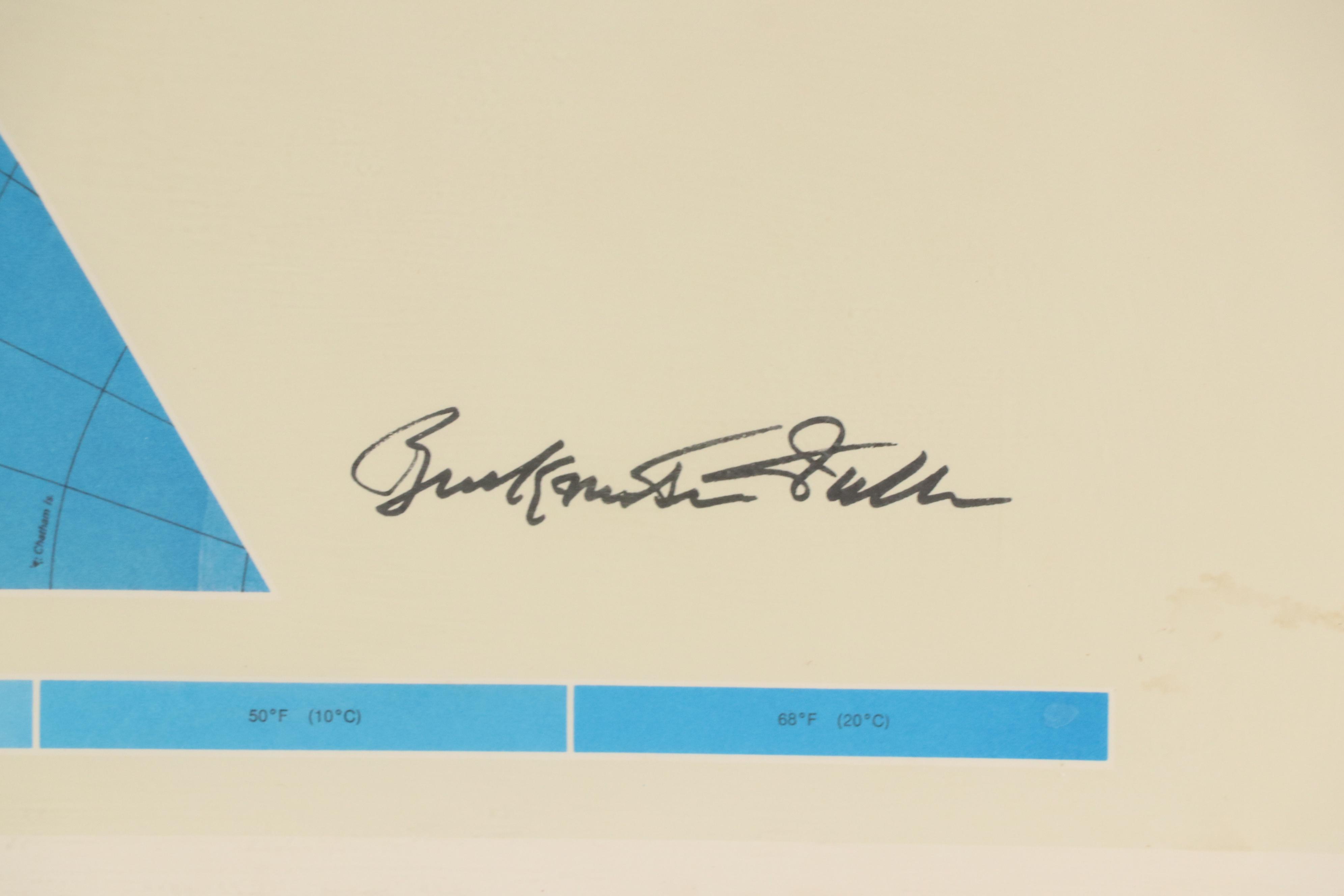 Buckminster Fuller Dymaxion Map, 1979