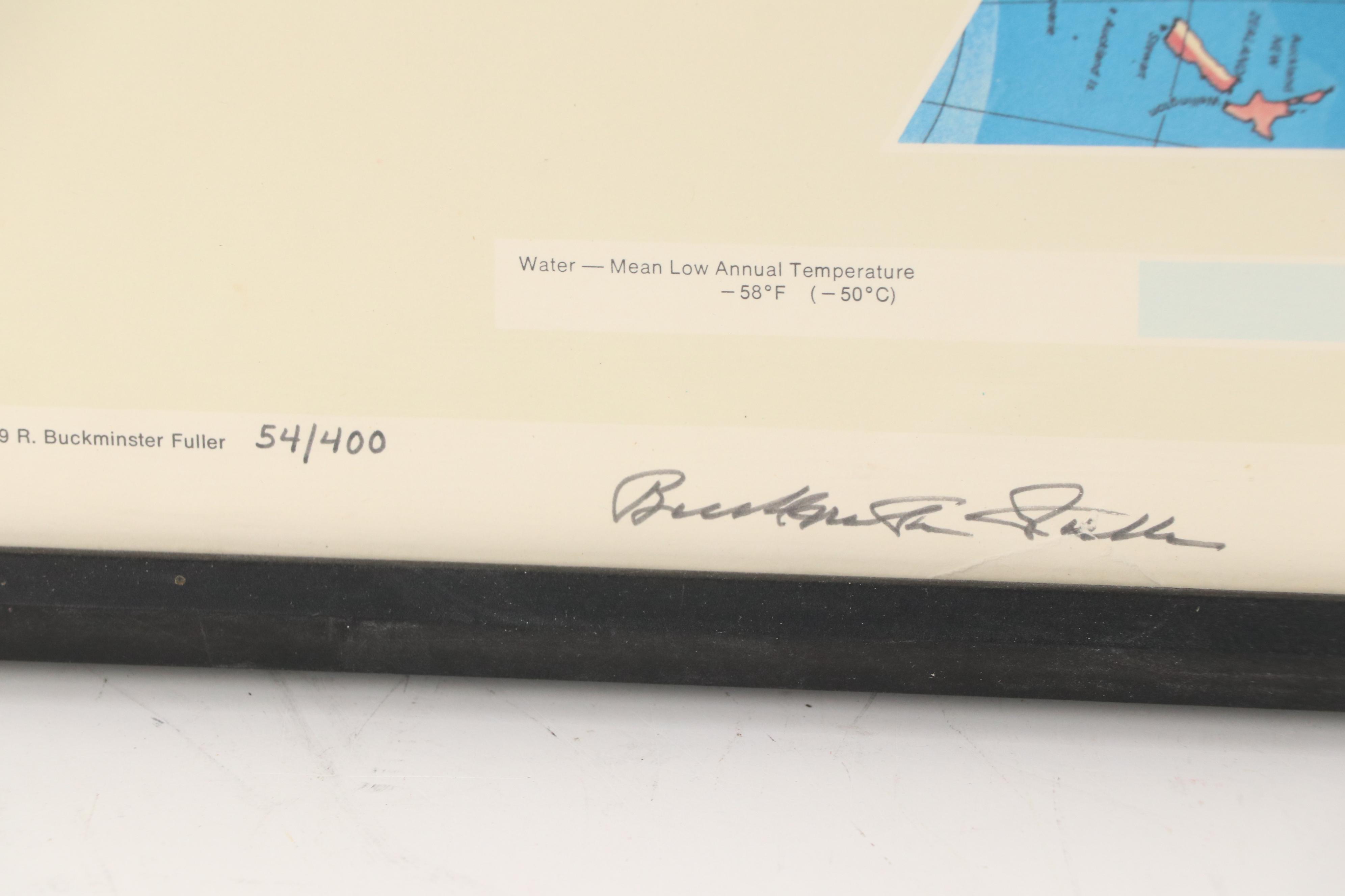 Buckminster Fuller Dymaxion Map, 1979