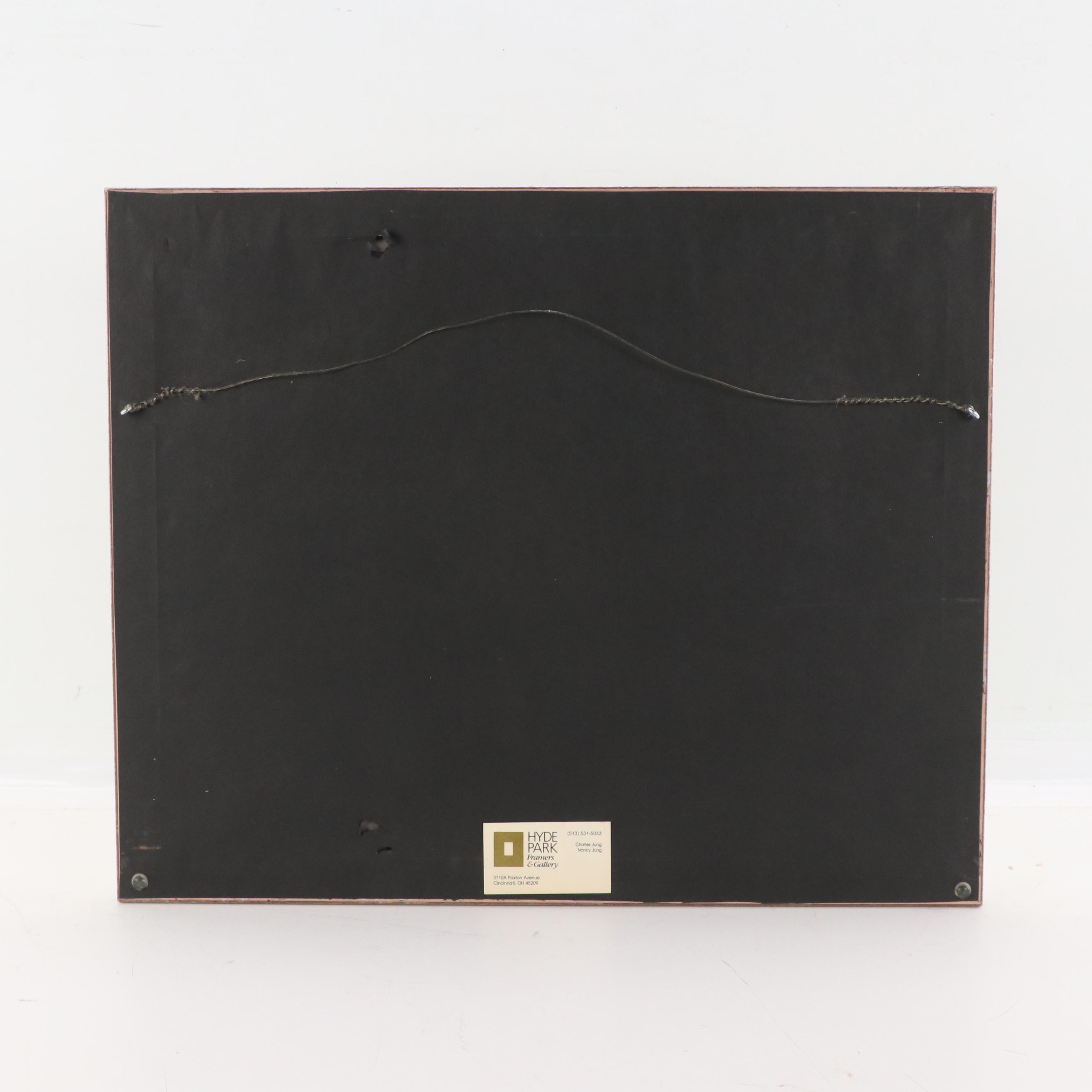 Watercolor Painting of Industrial Work Scene