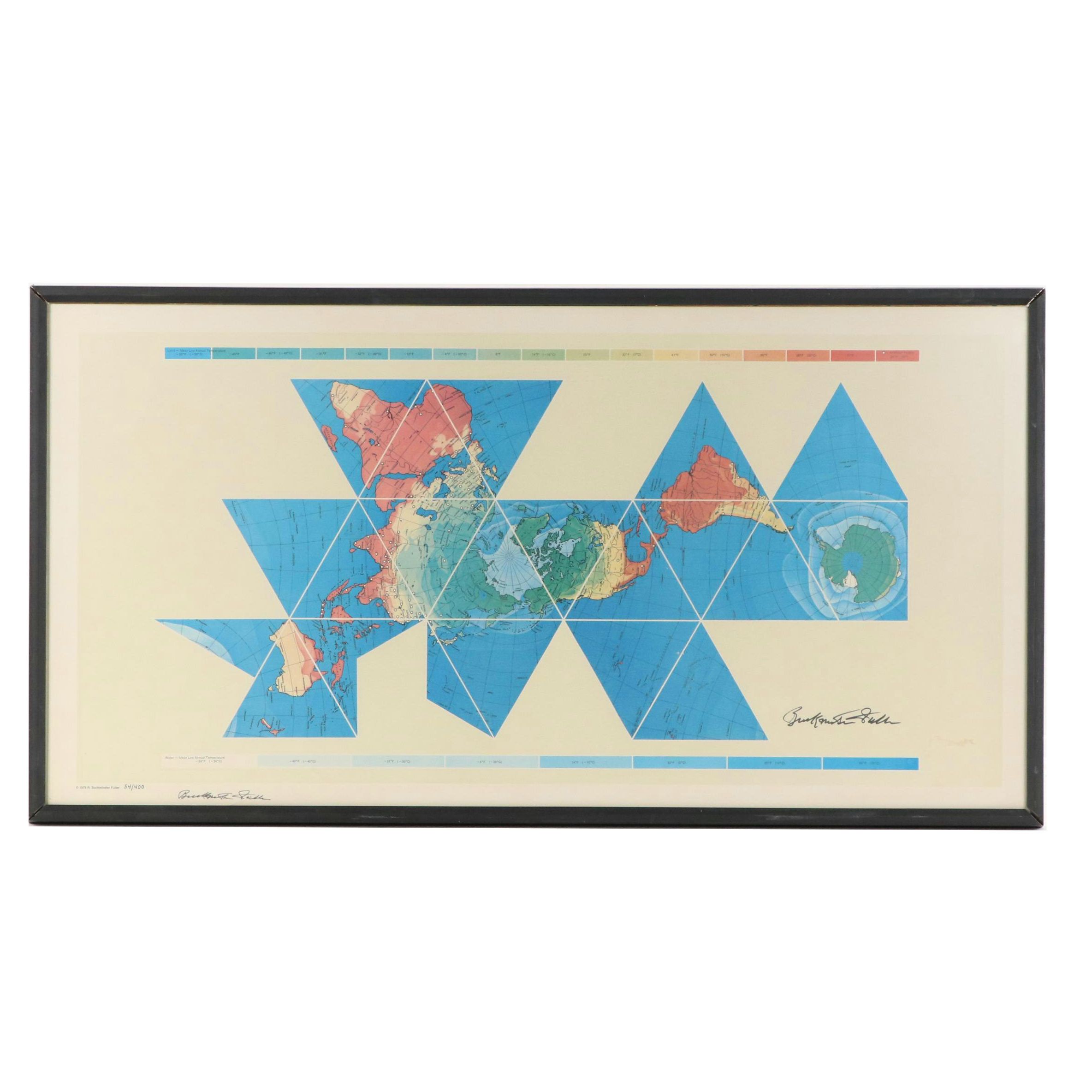 Buckminster Fuller Dymaxion Map, 1979
