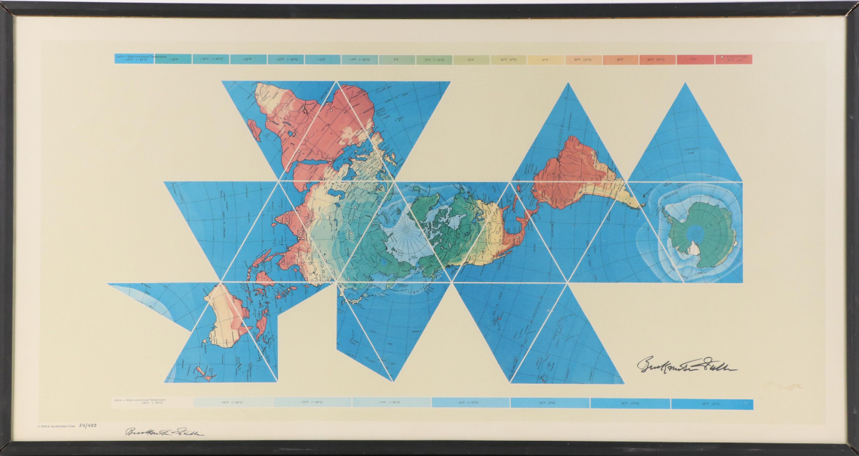 Buckminster Fuller Dymaxion Map, 1979
