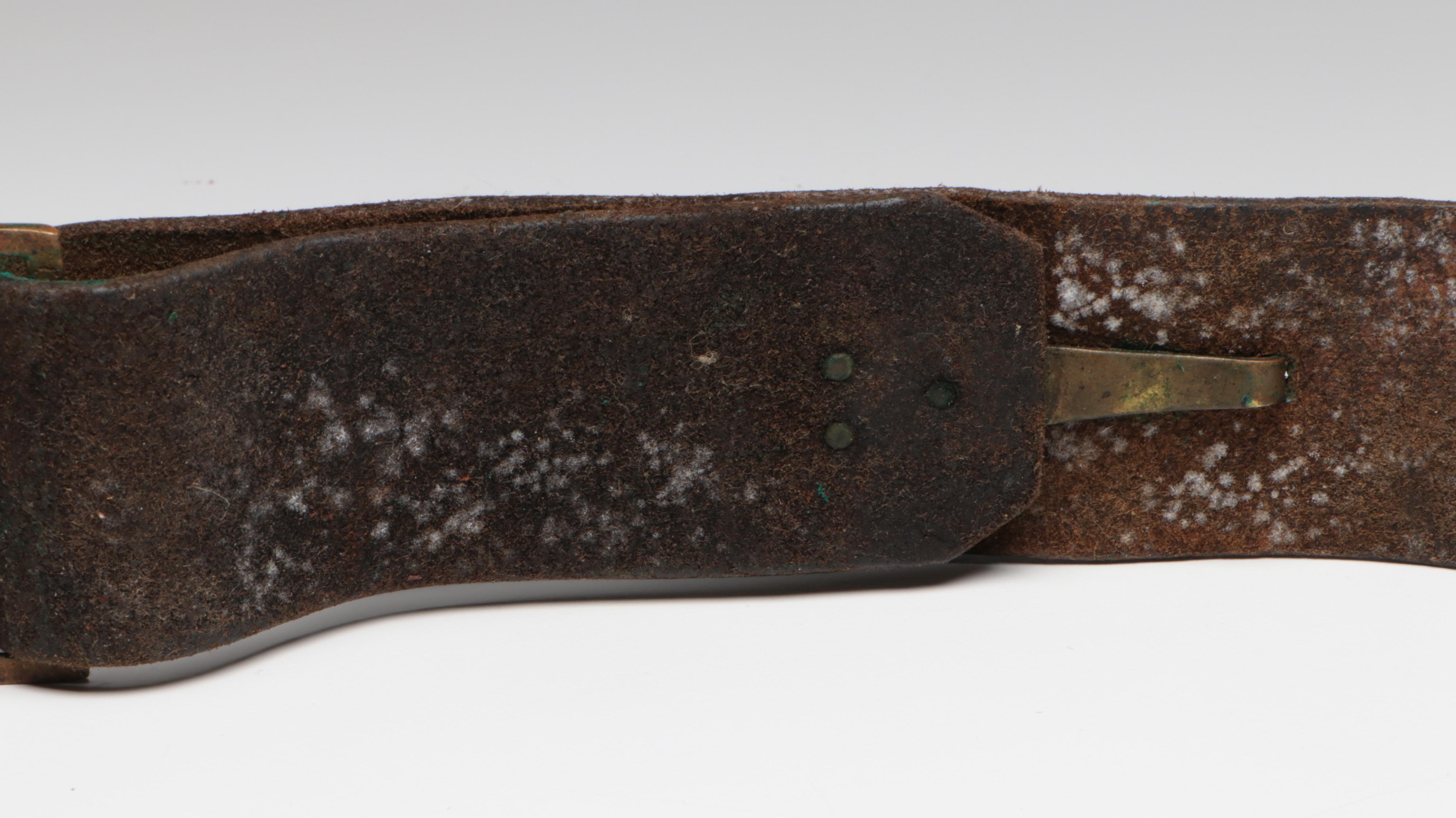 Civil War Era M1851 NCO Cavalry Belt Buckle and Hanger