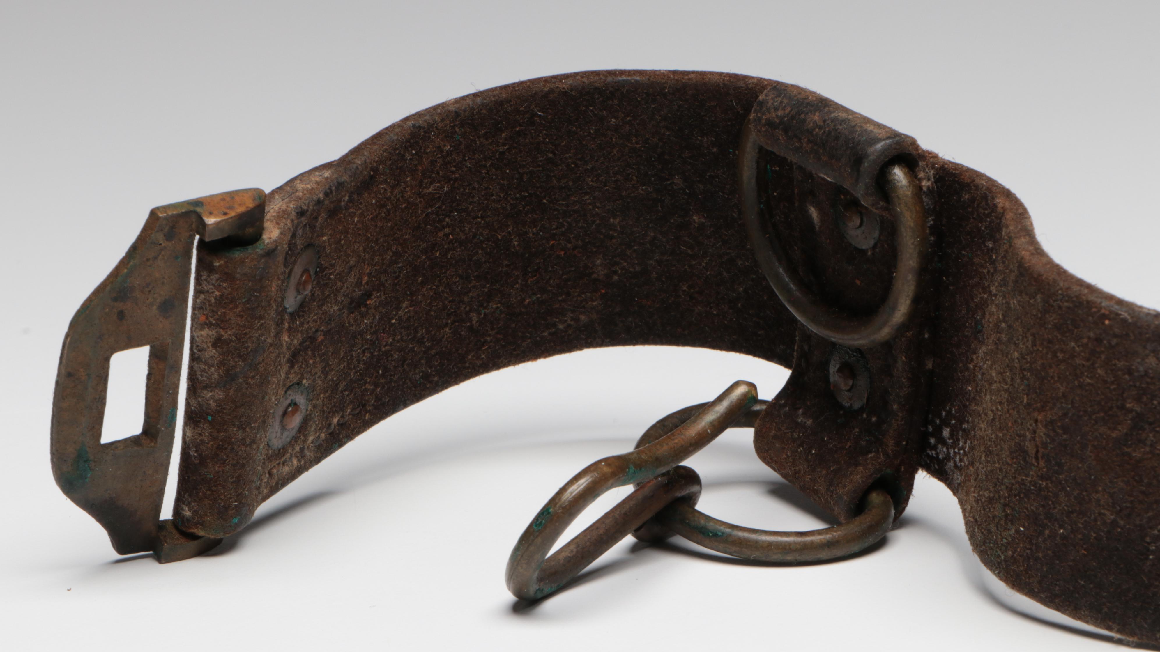 Civil War Era M1851 NCO Cavalry Belt Buckle and Hanger