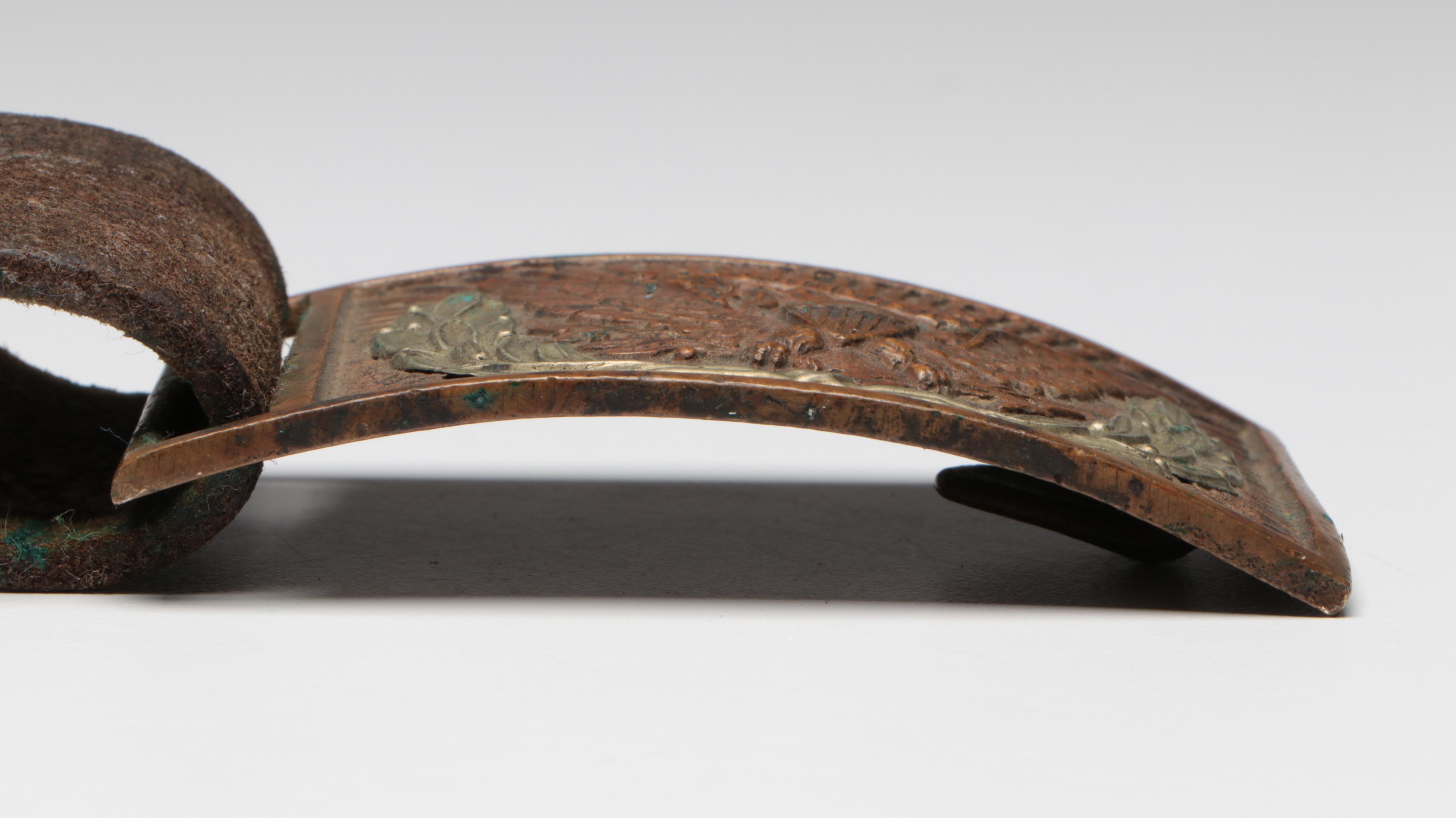 Civil War Era M1851 NCO Cavalry Belt Buckle and Hanger