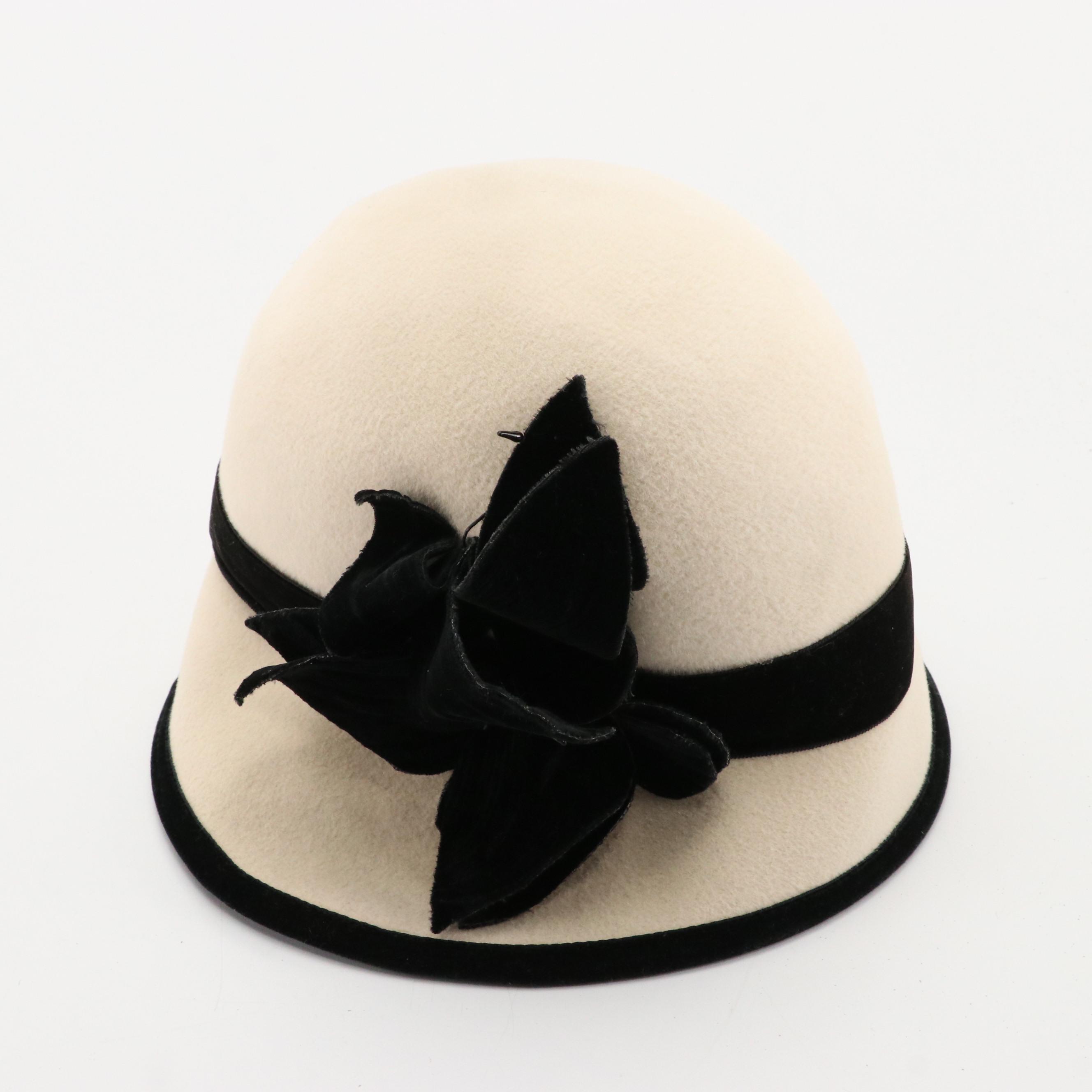 Eric Javits Brimmed Hats with Louise Green and Other Cloche Hats, Boxes