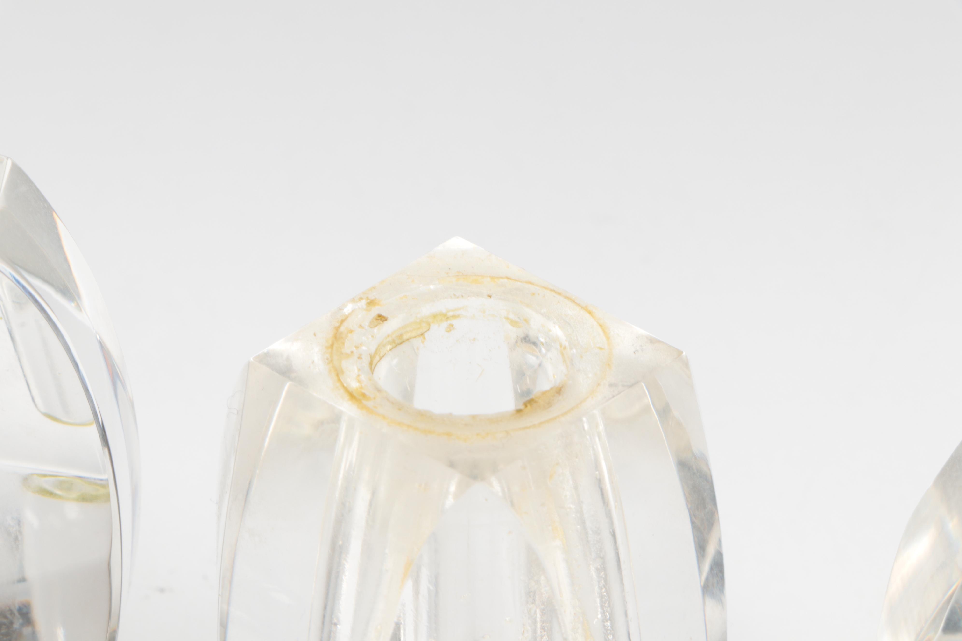 Guerlain "Parure" Glass Perfume Bottle with Other Glass Perfume Bottles