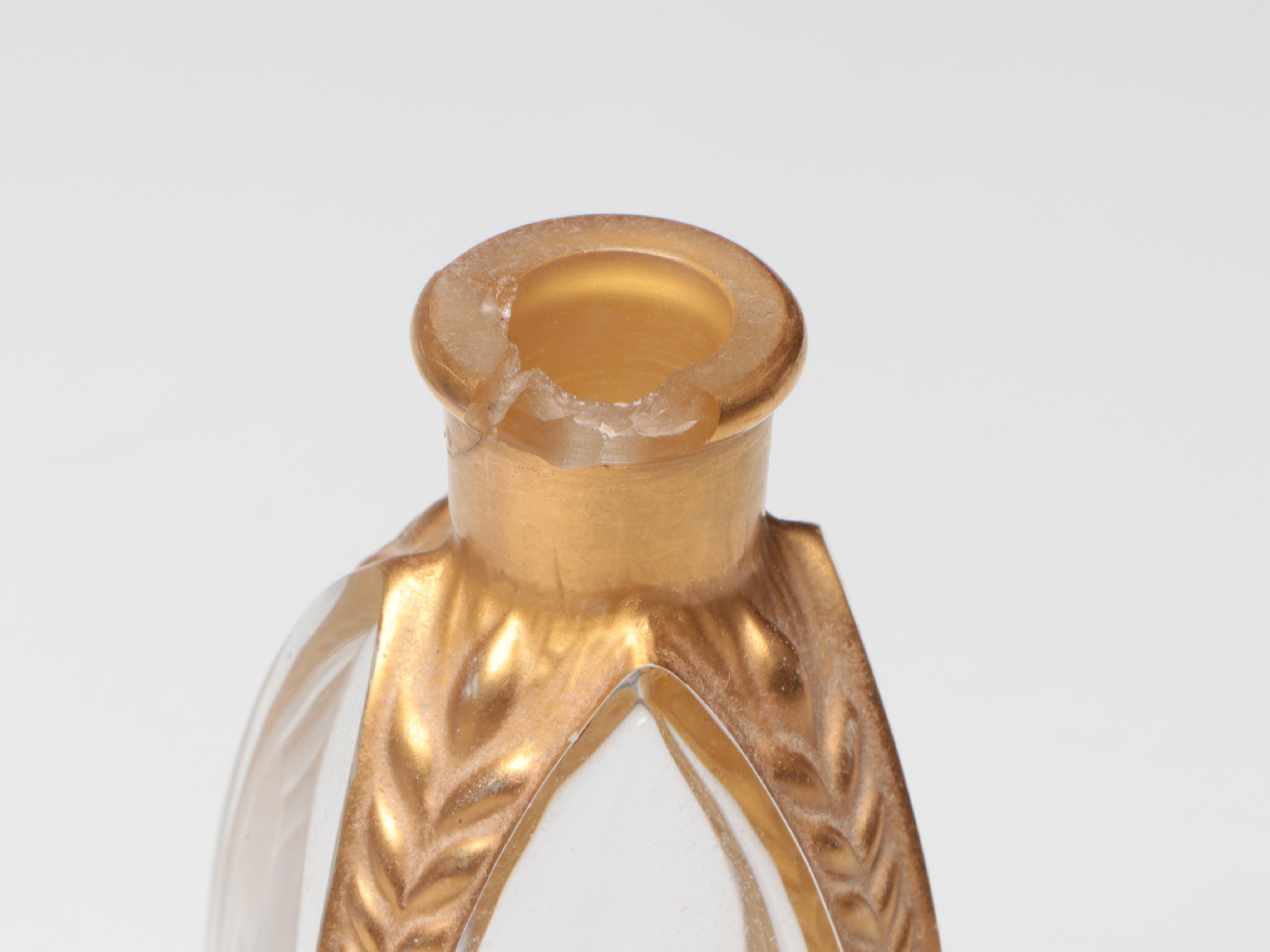 Guerlain "Parure" Glass Perfume Bottle with Other Glass Perfume Bottles