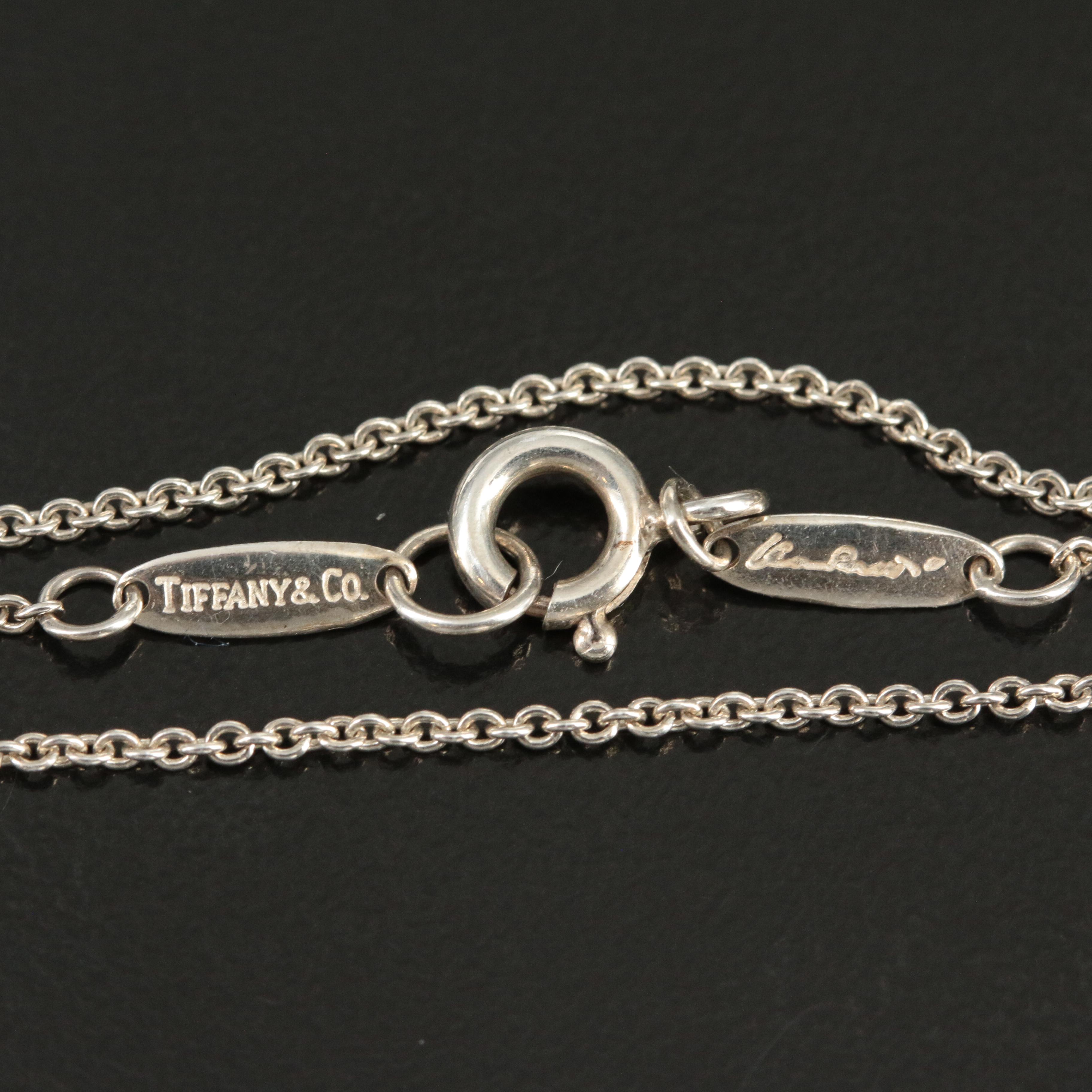 Elsa Peretti for Tiffany & Co. "Infinity" Sterling Cross Pendant Necklace