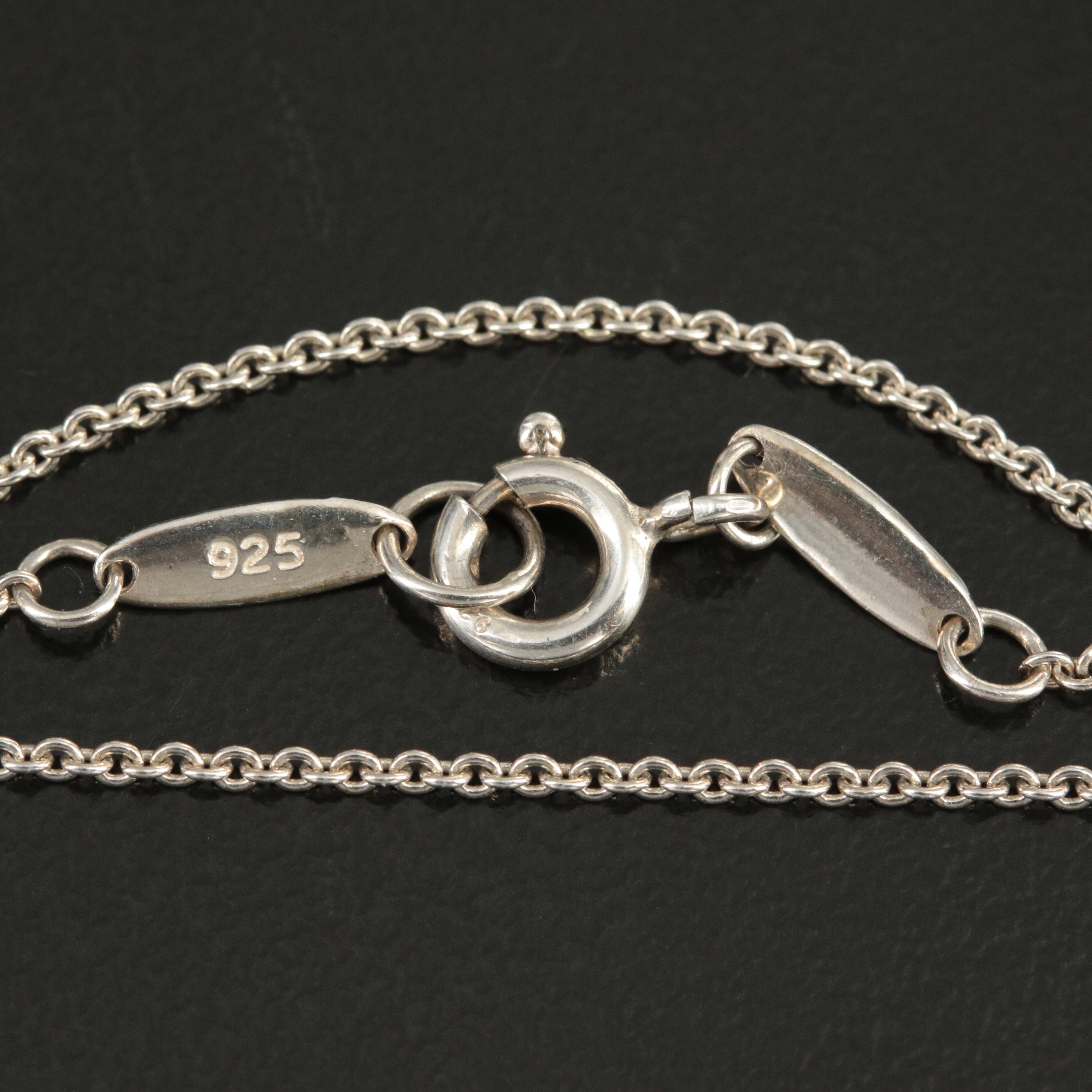 Elsa Peretti for Tiffany & Co. "Infinity" Sterling Cross Pendant Necklace