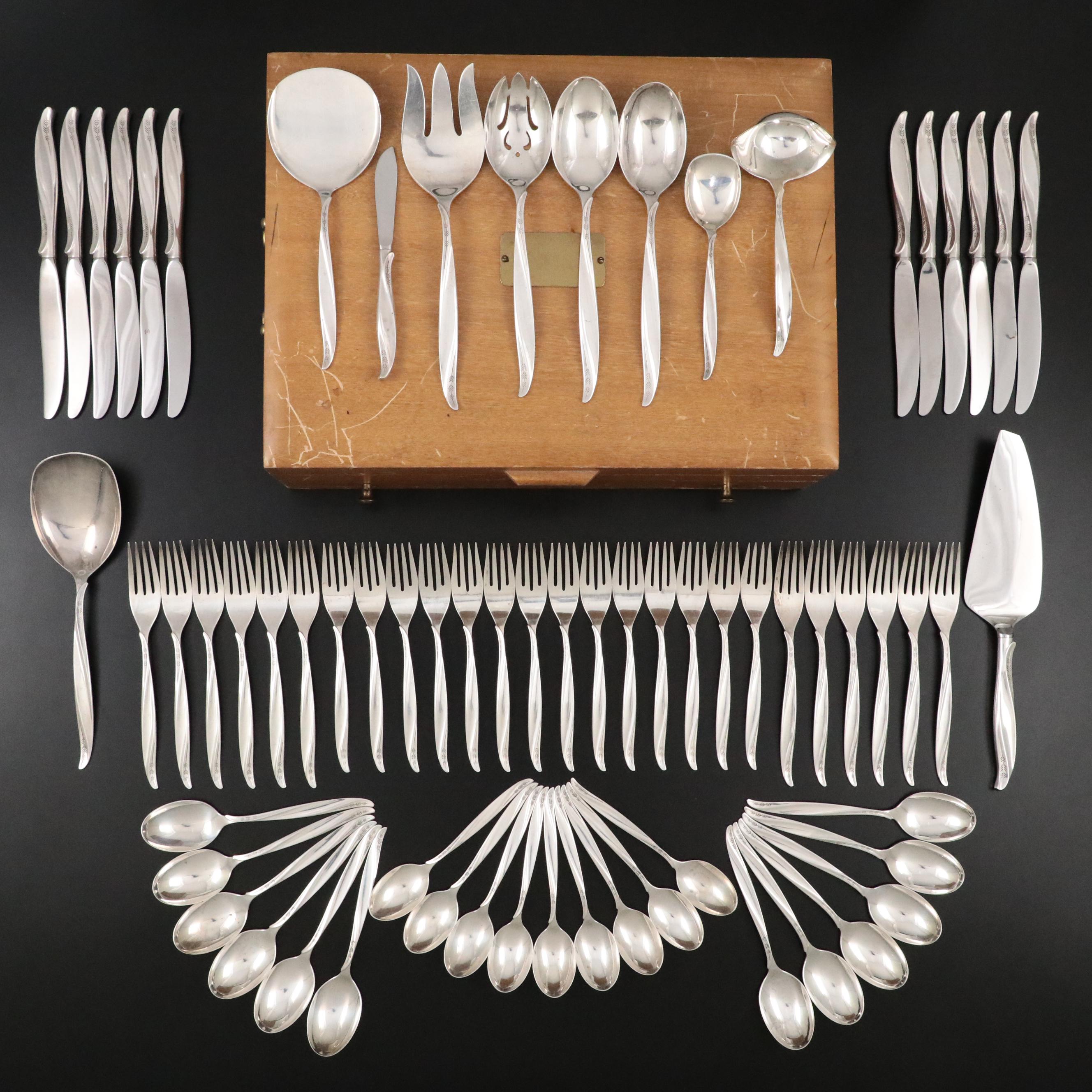 International Silver Co. "Pine Spray" Sterling Silver Flatware