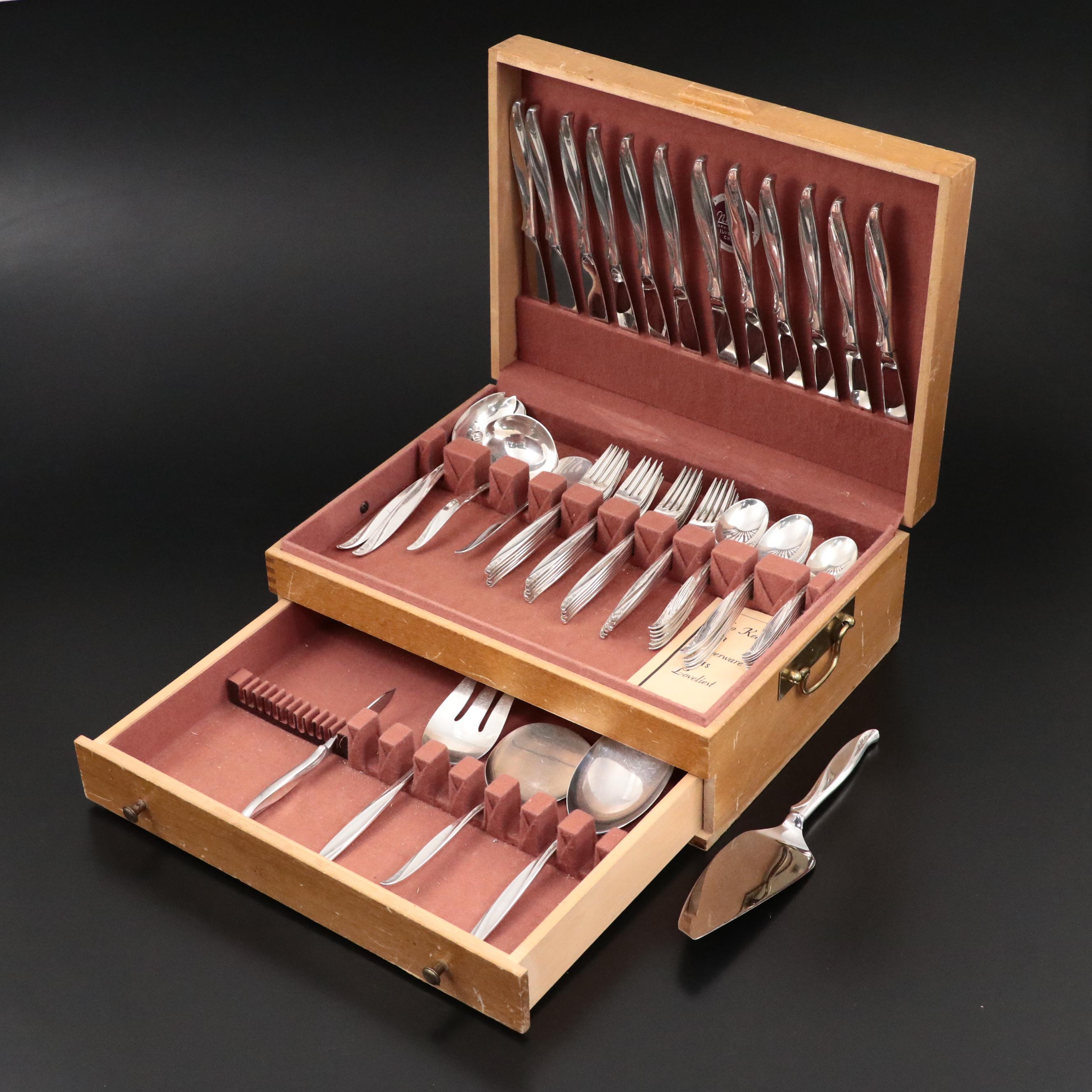 International Silver Co. "Pine Spray" Sterling Silver Flatware