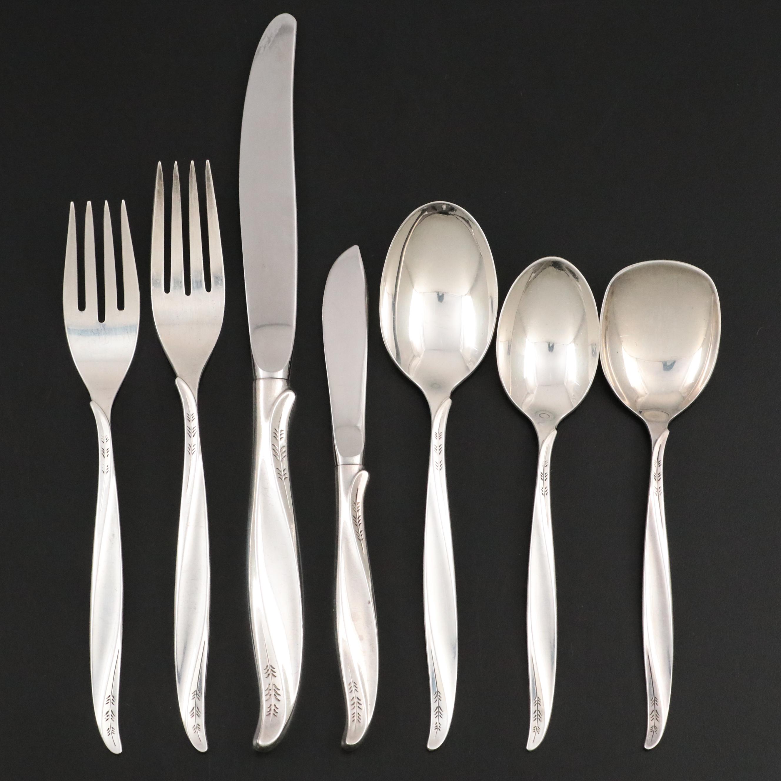 International Silver Co. "Pine Spray" Sterling Silver Flatware
