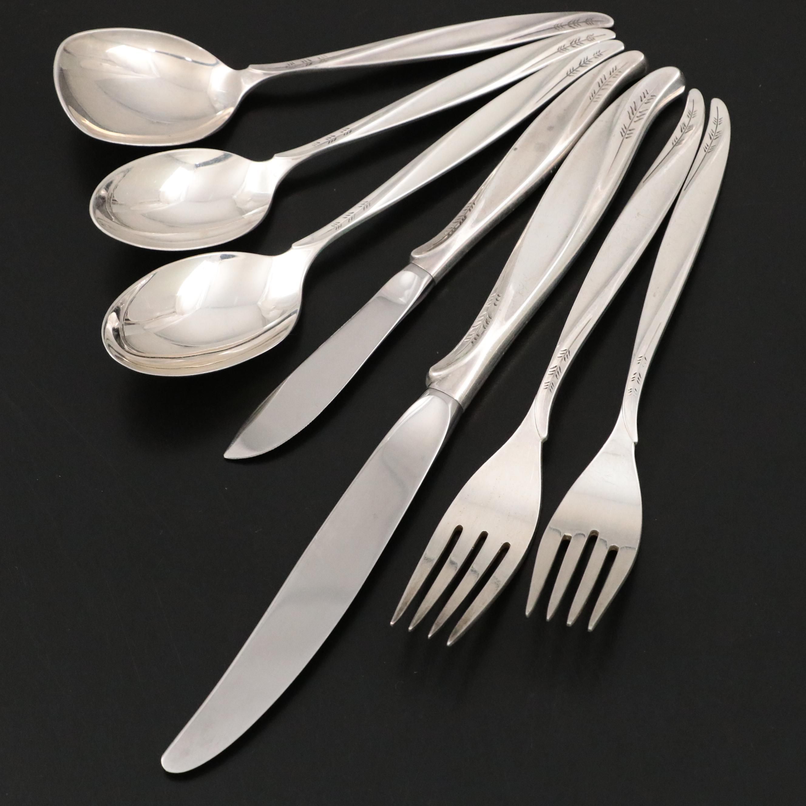 International Silver Co. "Pine Spray" Sterling Silver Flatware