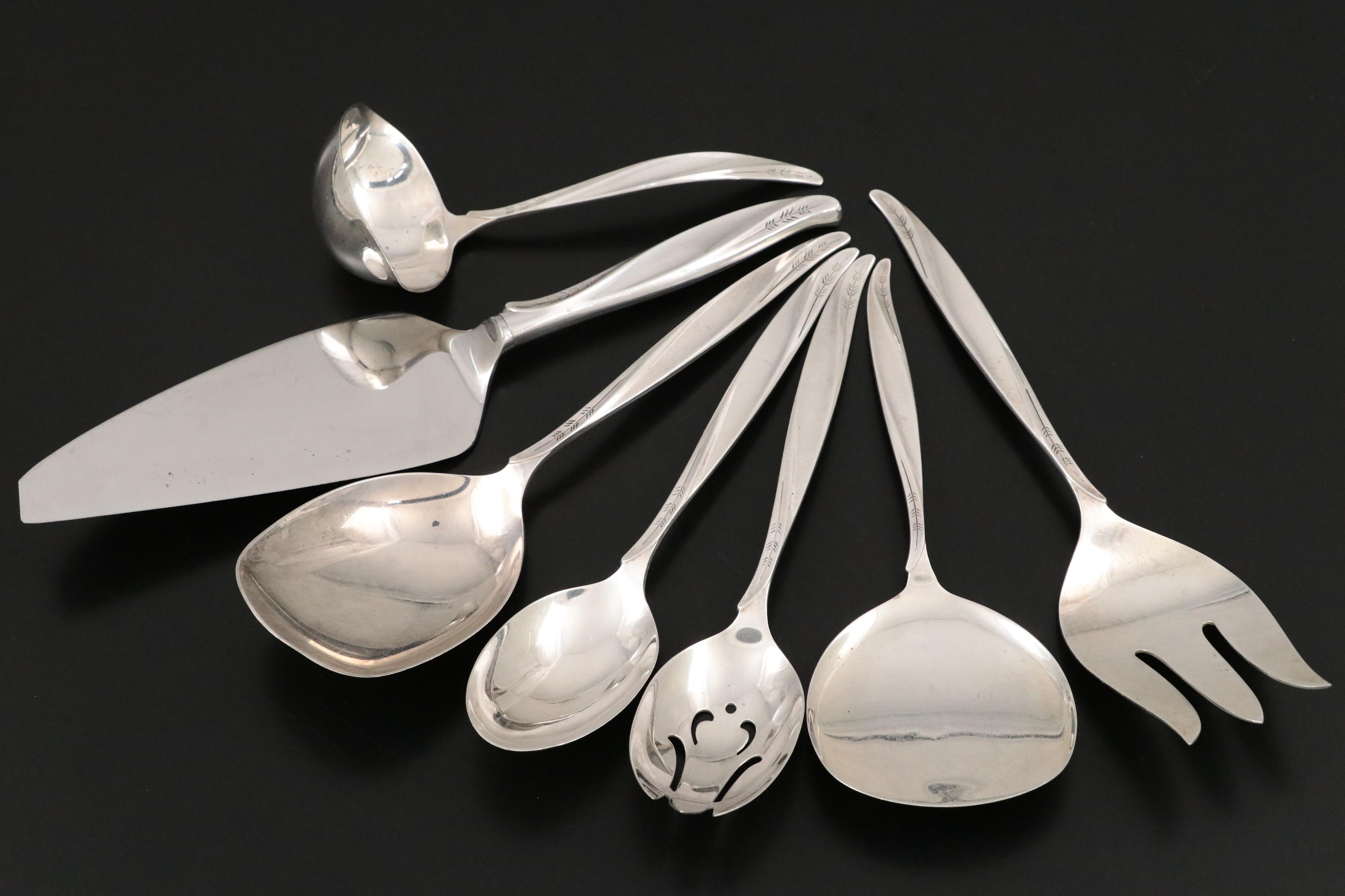 International Silver Co. "Pine Spray" Sterling Silver Flatware