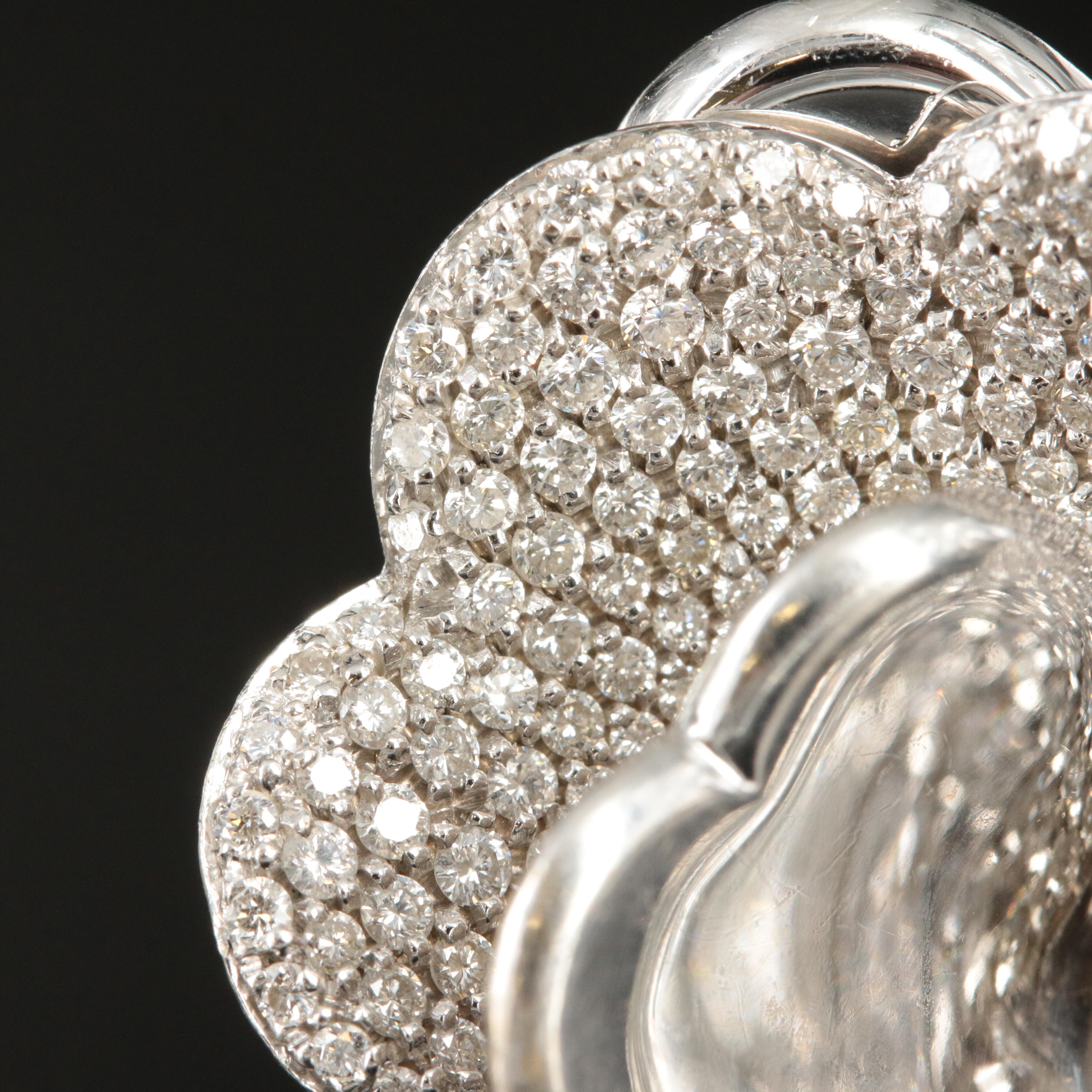 Giorgio Visconti 18K 3.03 CTW Diamond Pavè Flower Ring