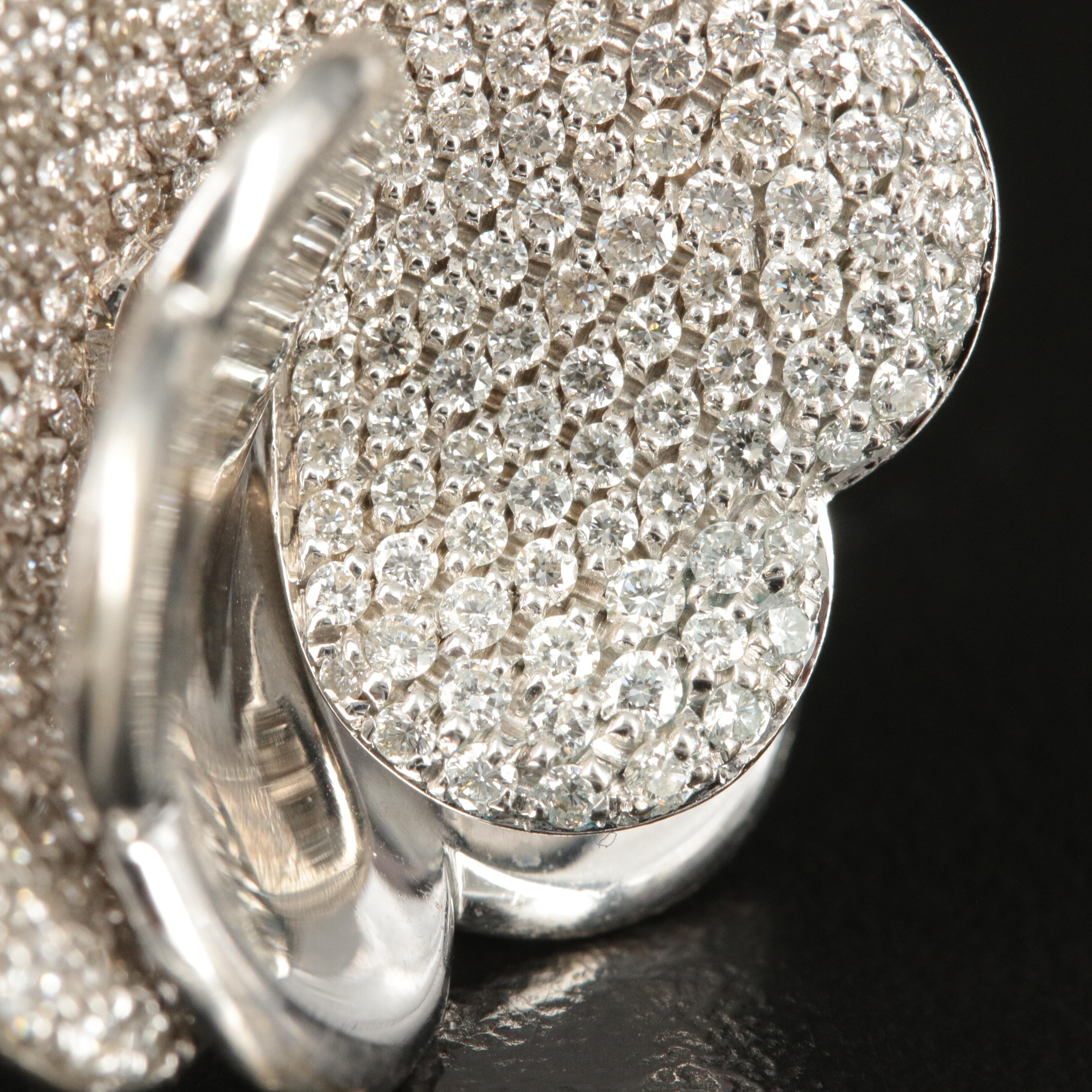 Giorgio Visconti 18K 3.03 CTW Diamond Pavè Flower Ring