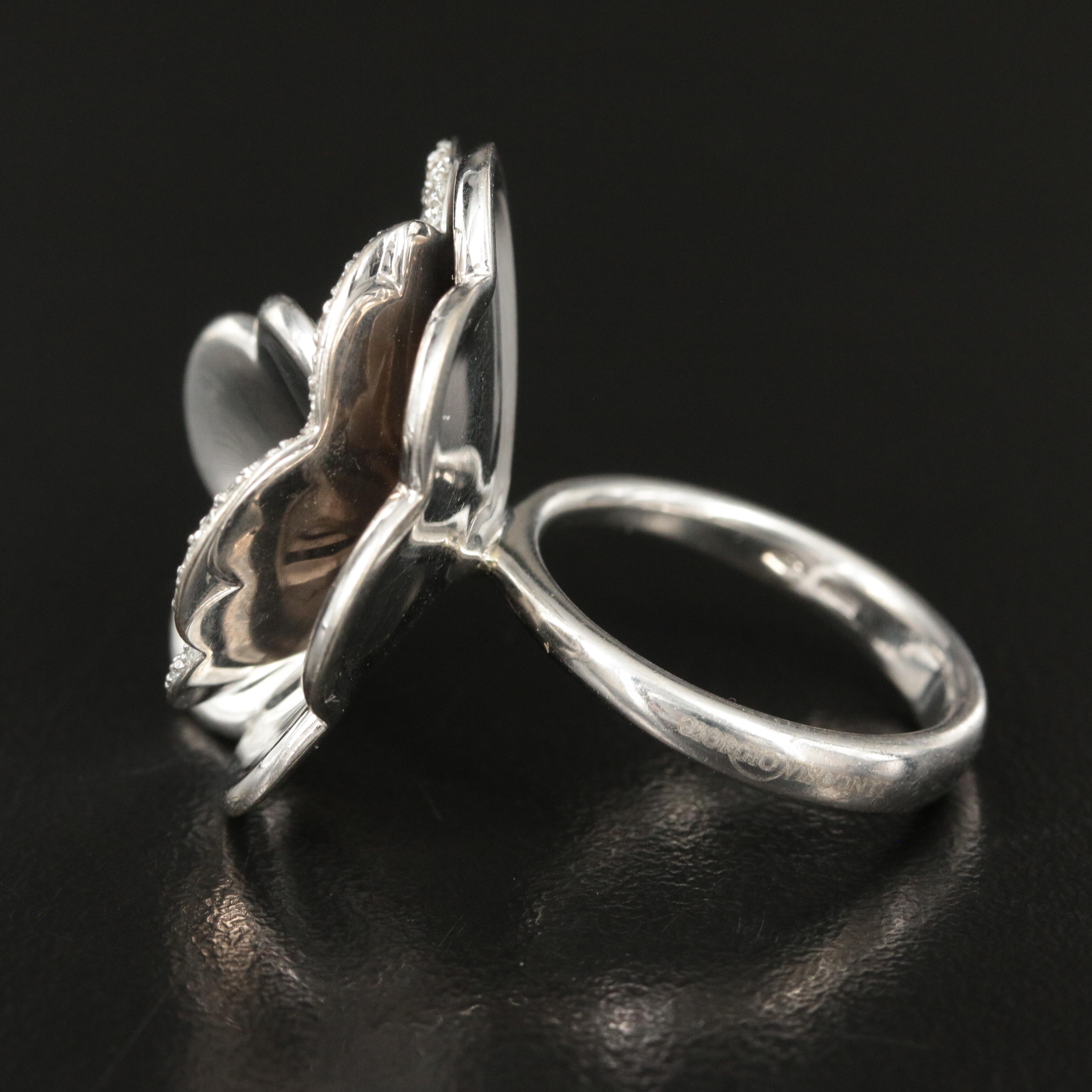 Giorgio Visconti 18K 3.03 CTW Diamond Pavè Flower Ring