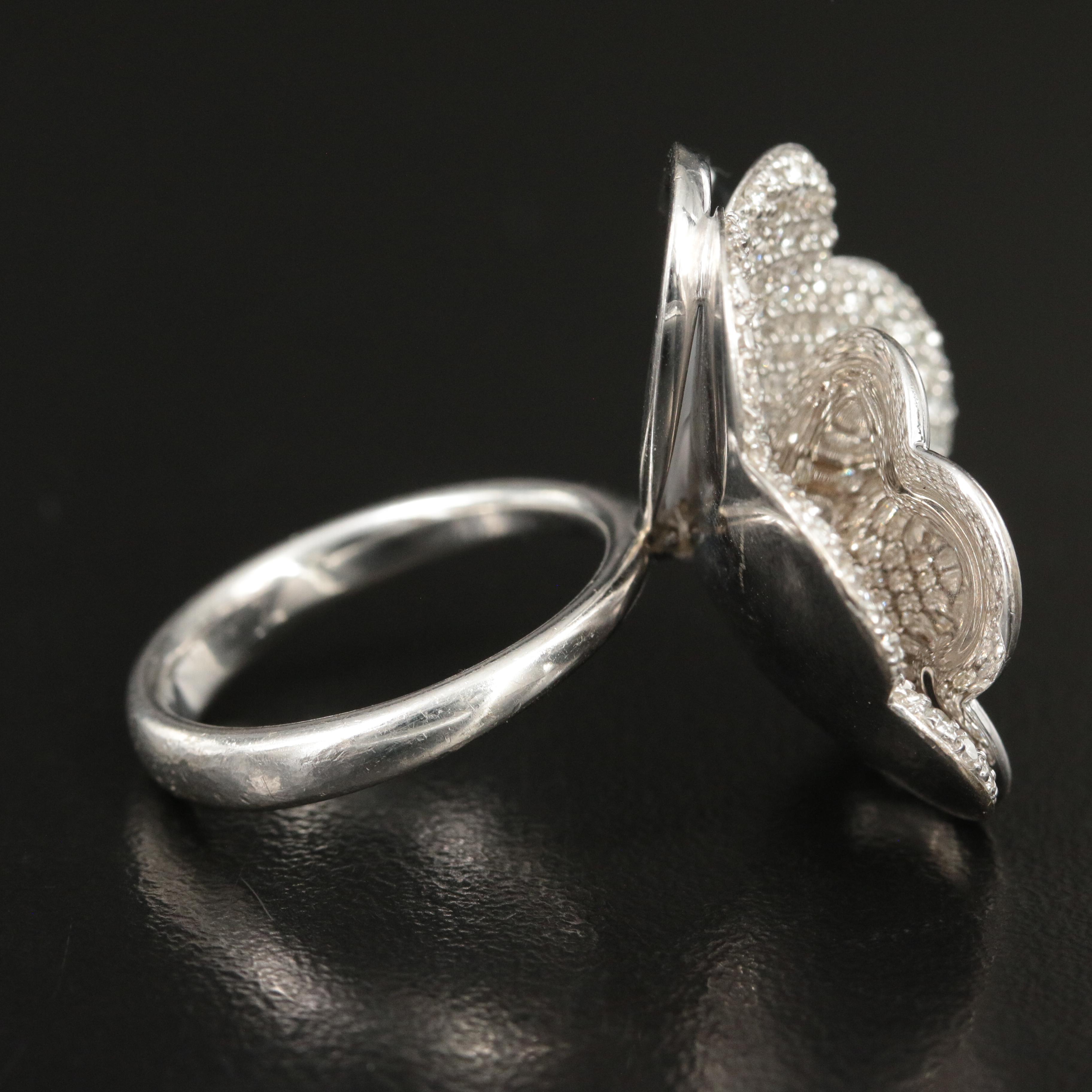 Giorgio Visconti 18K 3.03 CTW Diamond Pavè Flower Ring