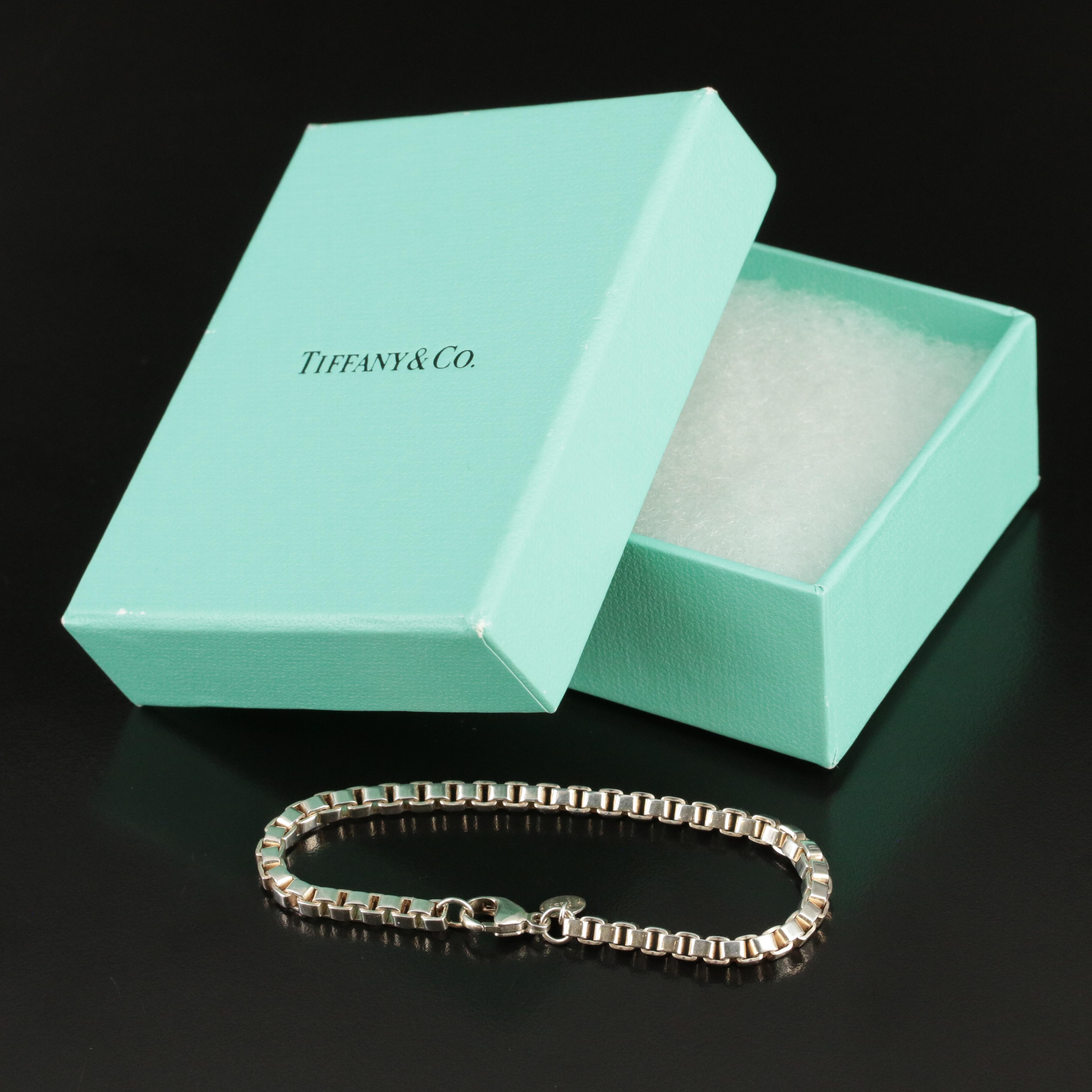 Tiffany & Co. Sterling Venetian Link Chain Bracelet