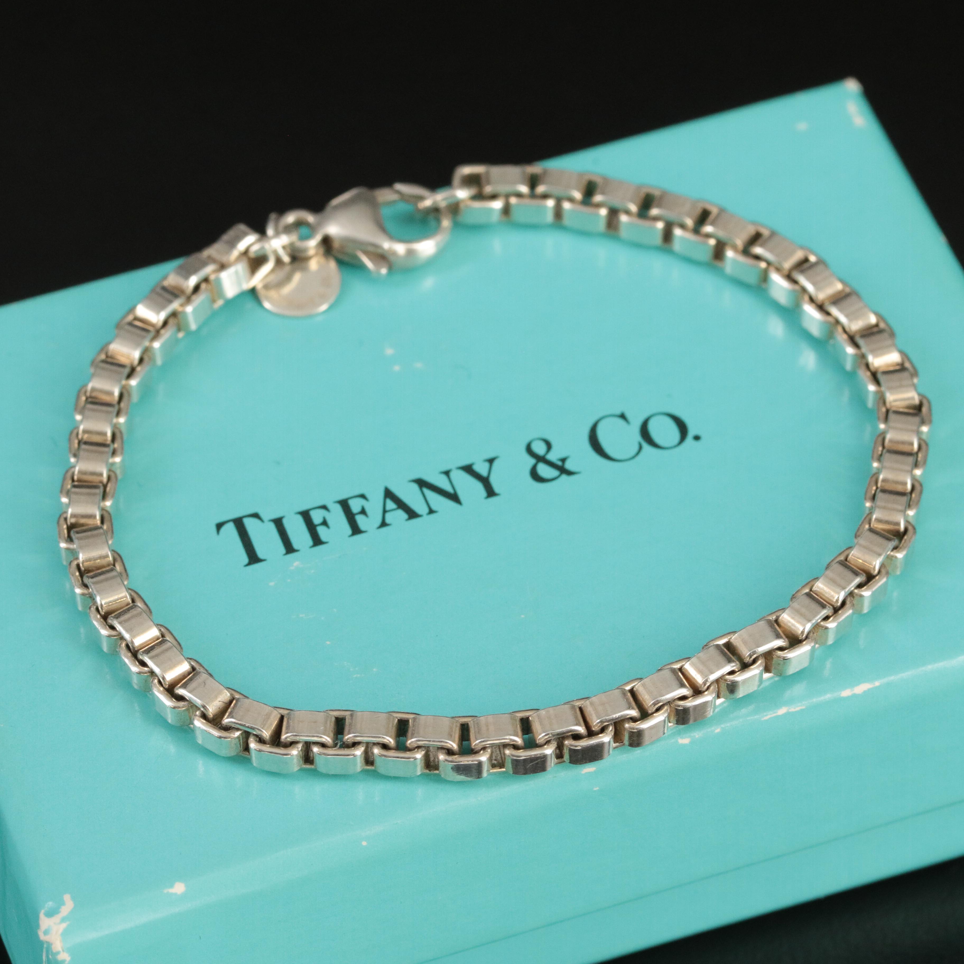 Tiffany & Co. Sterling Venetian Link Chain Bracelet
