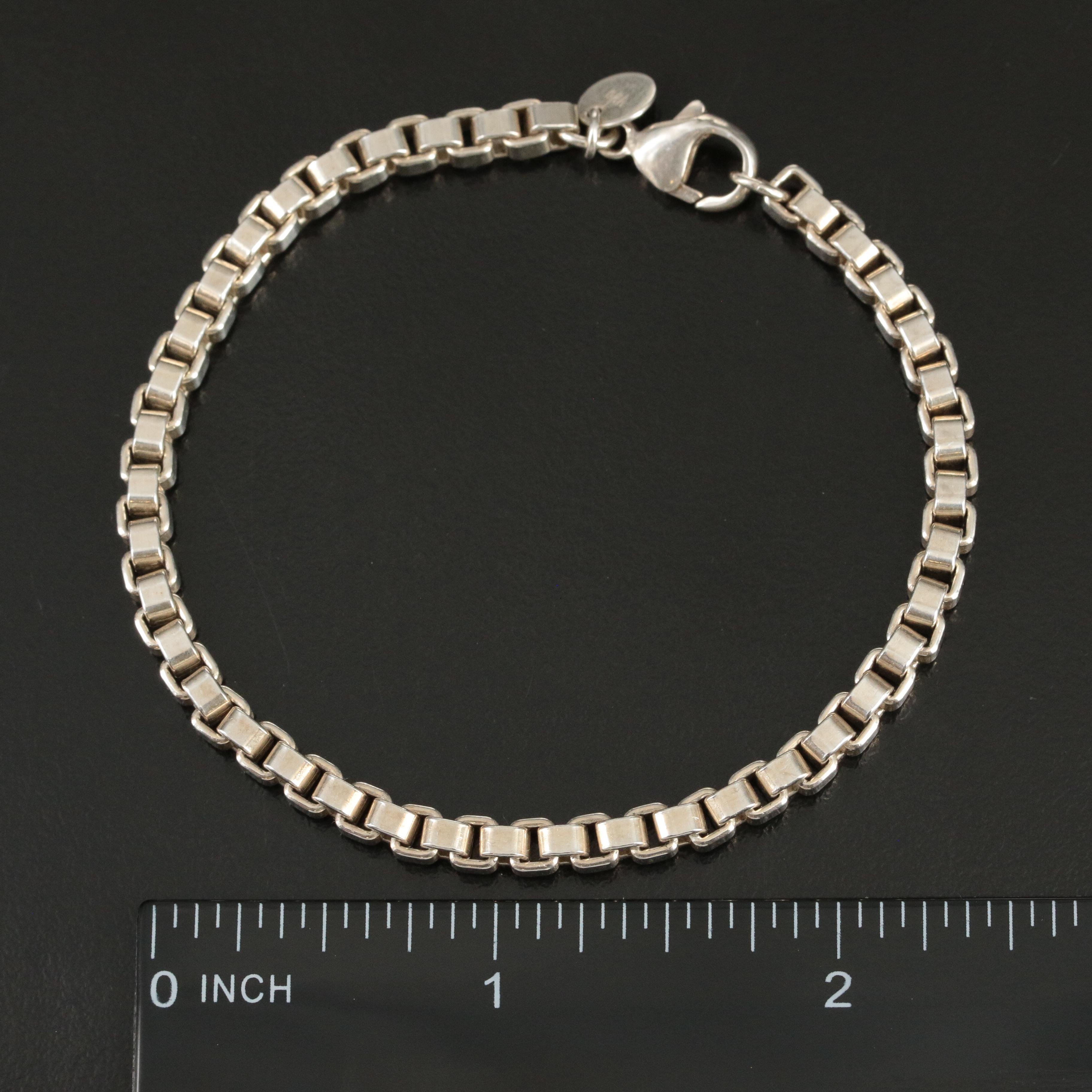 Tiffany & Co. Sterling Venetian Link Chain Bracelet