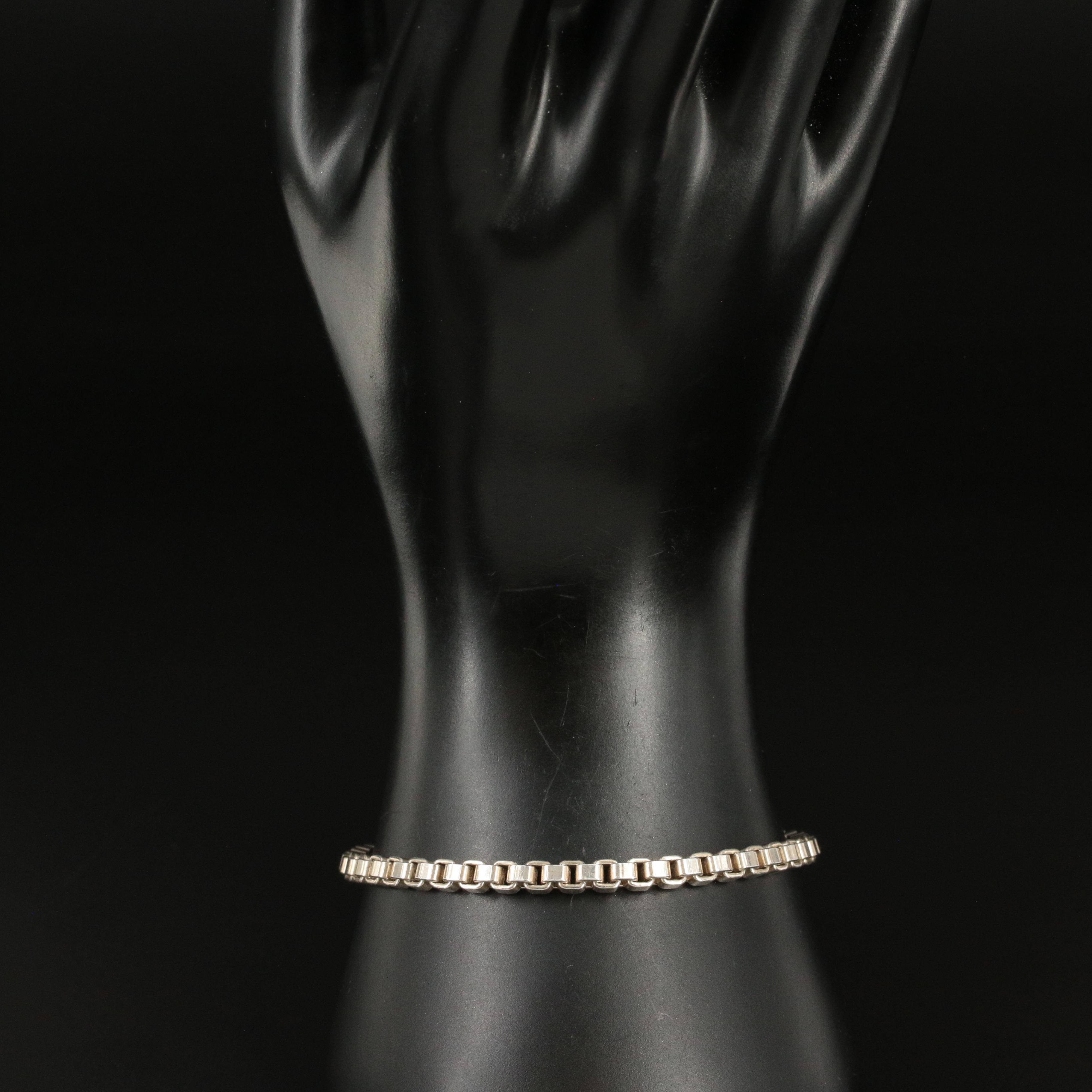 Tiffany & Co. Sterling Venetian Link Chain Bracelet