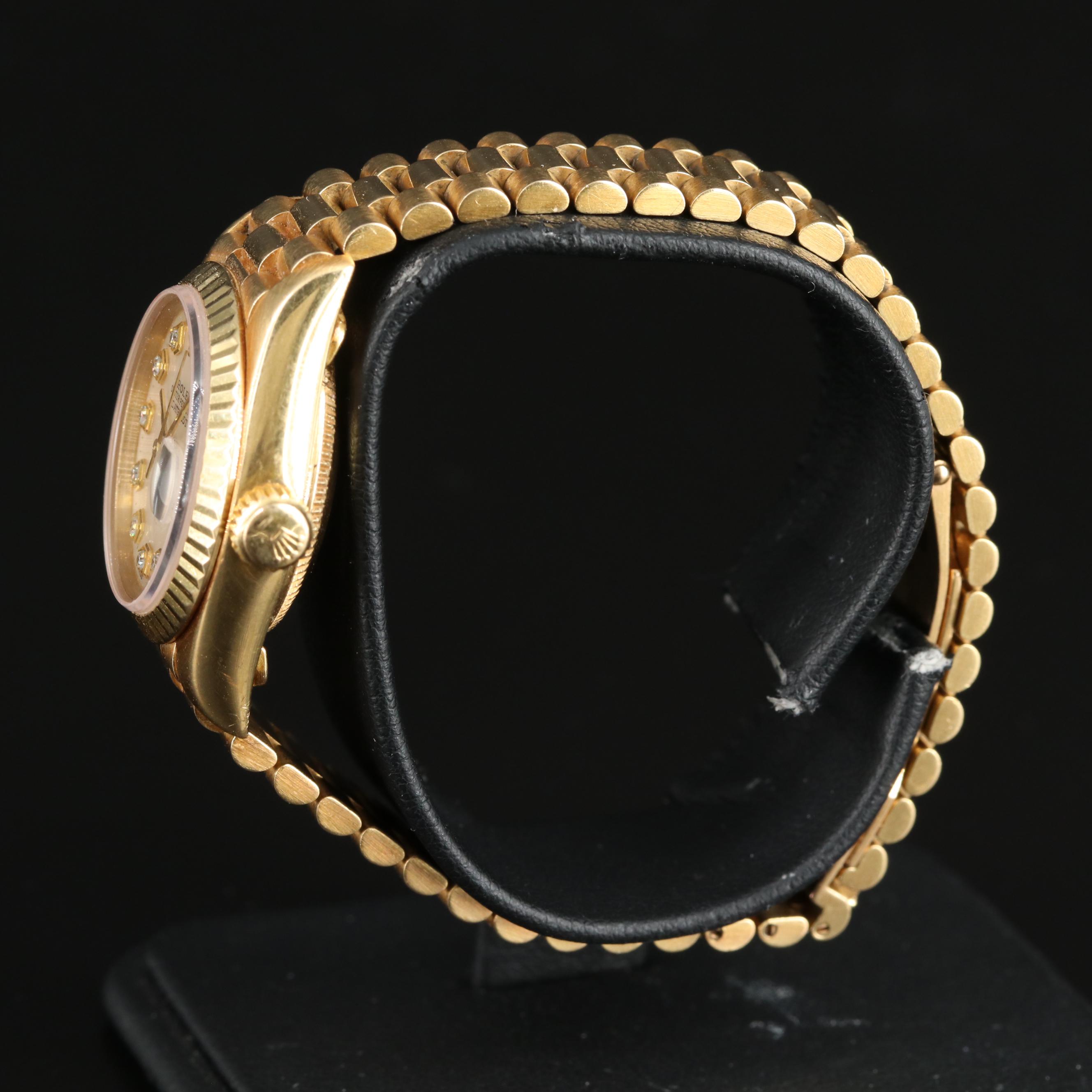 1993 Rolex Datejust Watch with Mother-of-Pearl, Diamond Dial