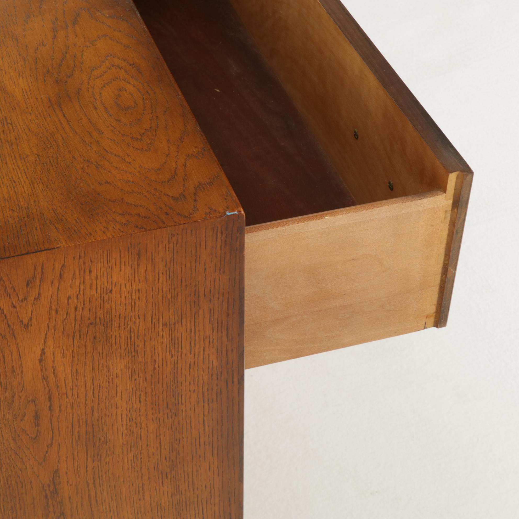 Henredon "Artefacts" Pecan Campaign Style Dresser with King Size Headboard