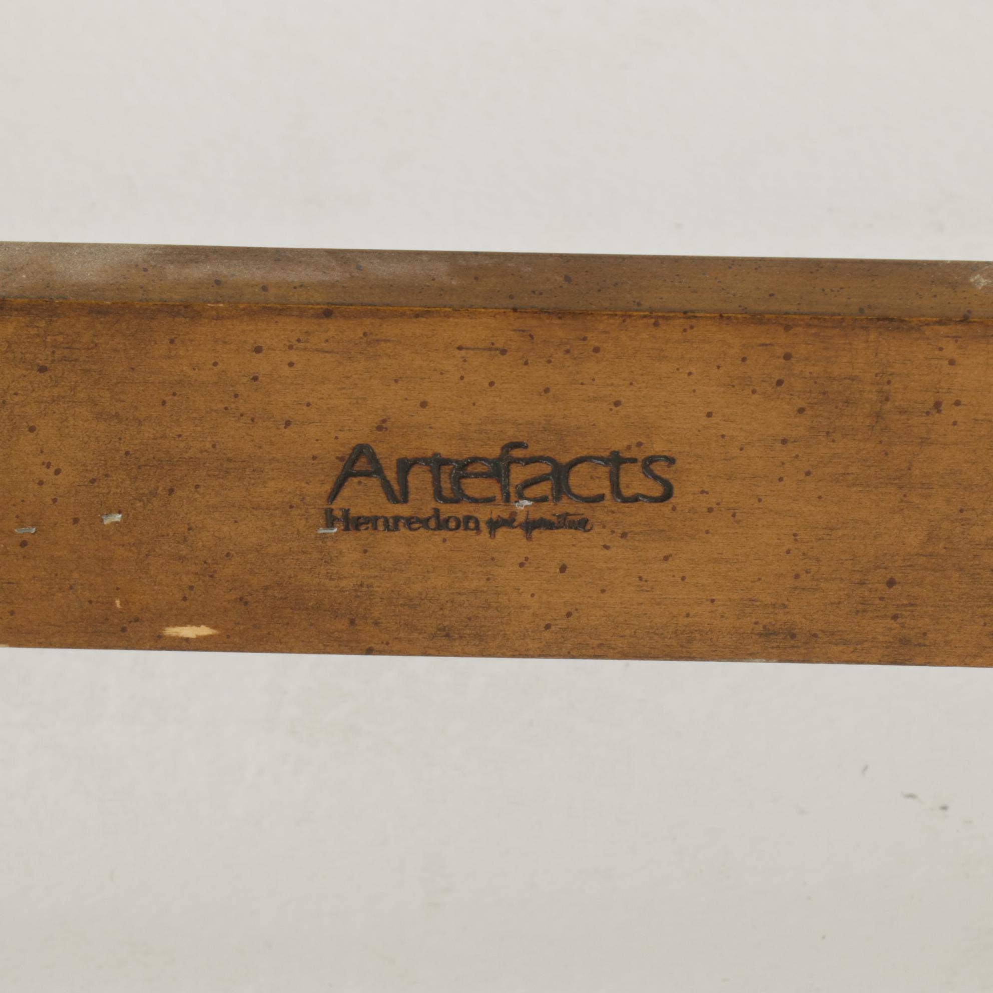 Henredon "Artefacts" Pecan Campaign Style Dresser with King Size Headboard