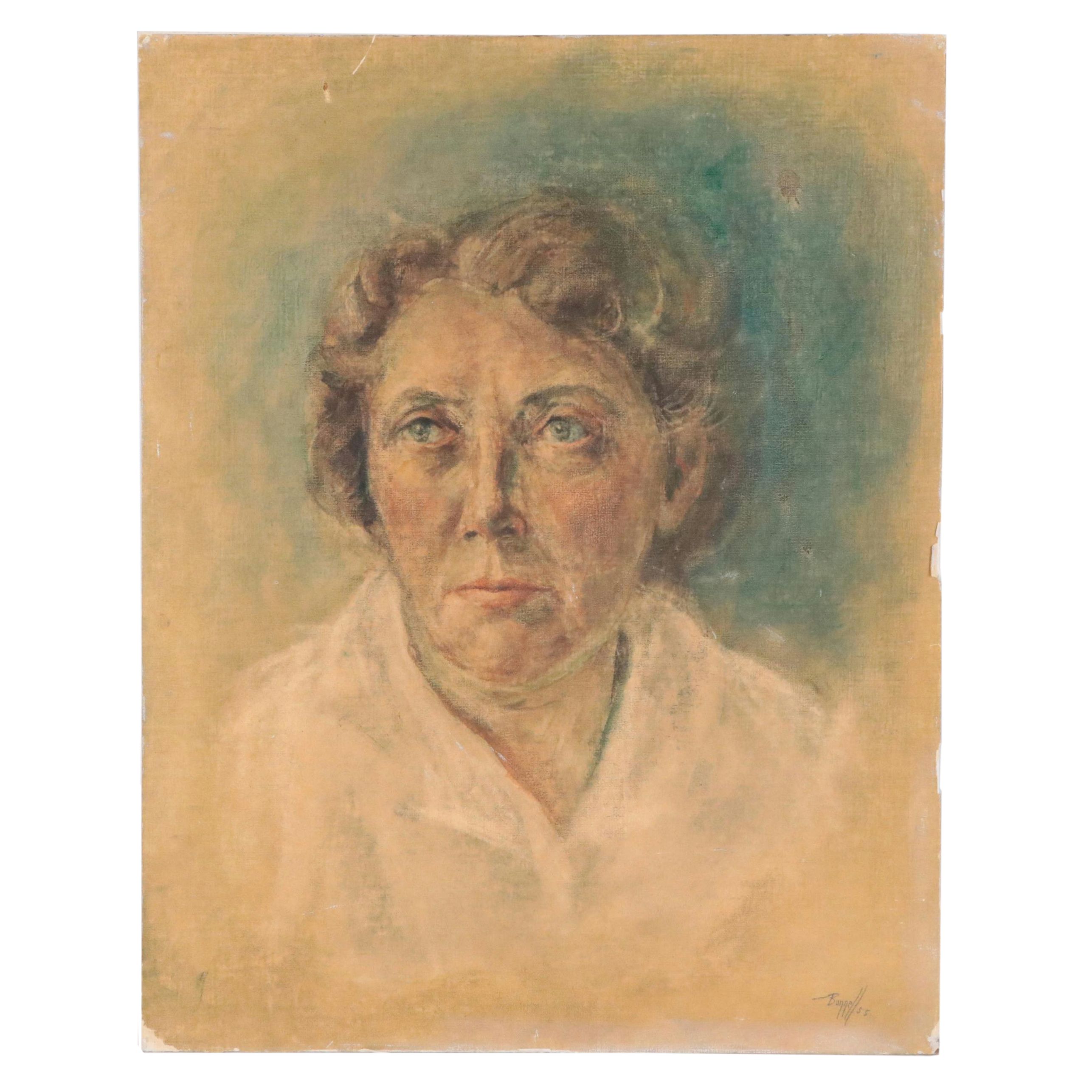 Charles Ragland Bunnell Oil Portrait, 1955