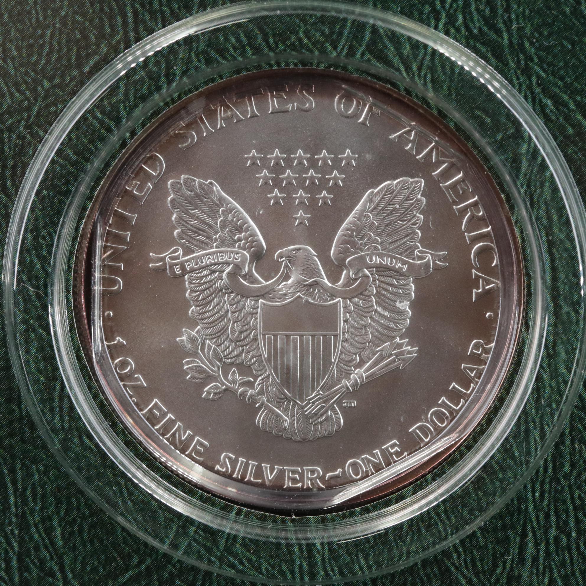 Three Different Date Uncirculated American Silver Eagles