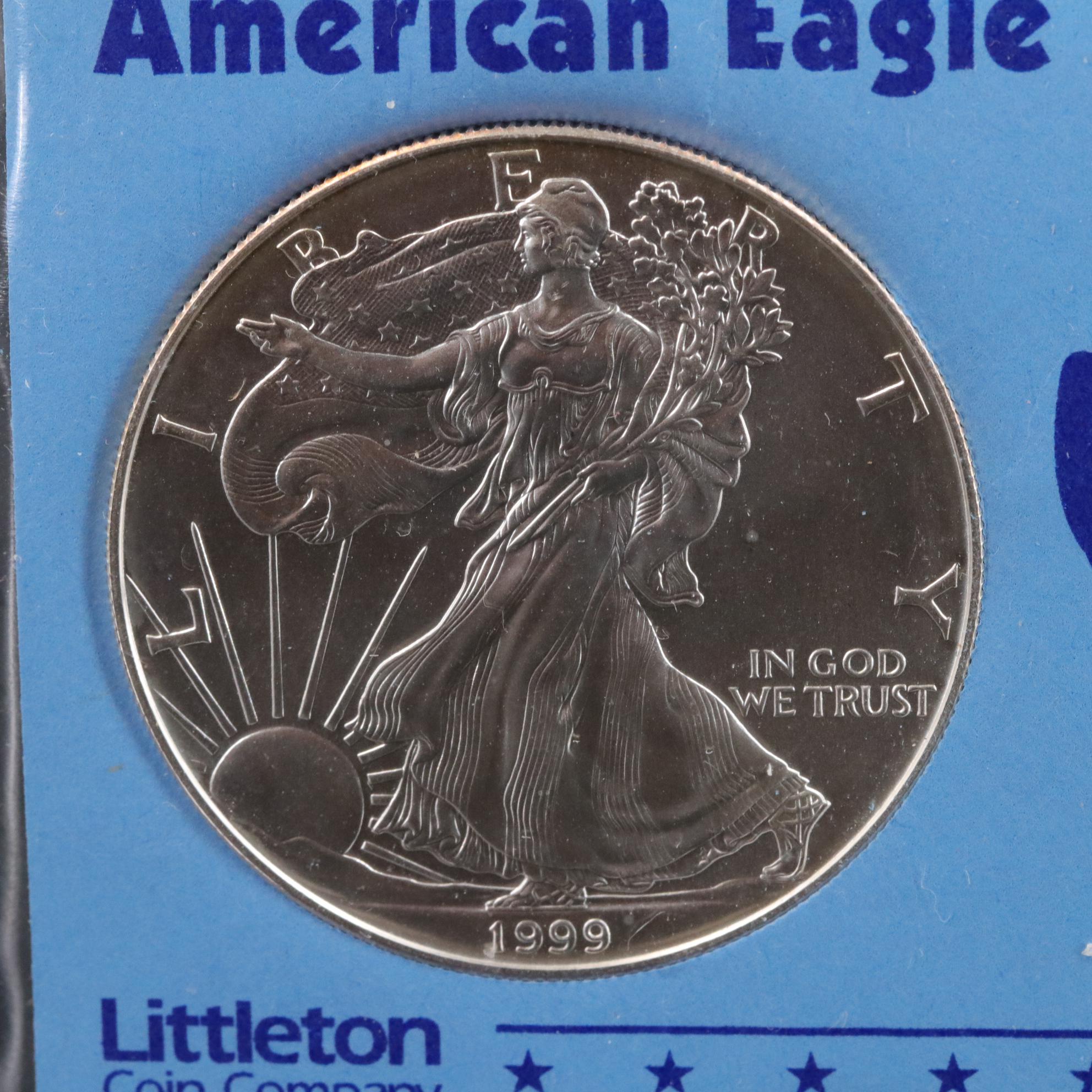 Three Different Date Uncirculated American Silver Eagles