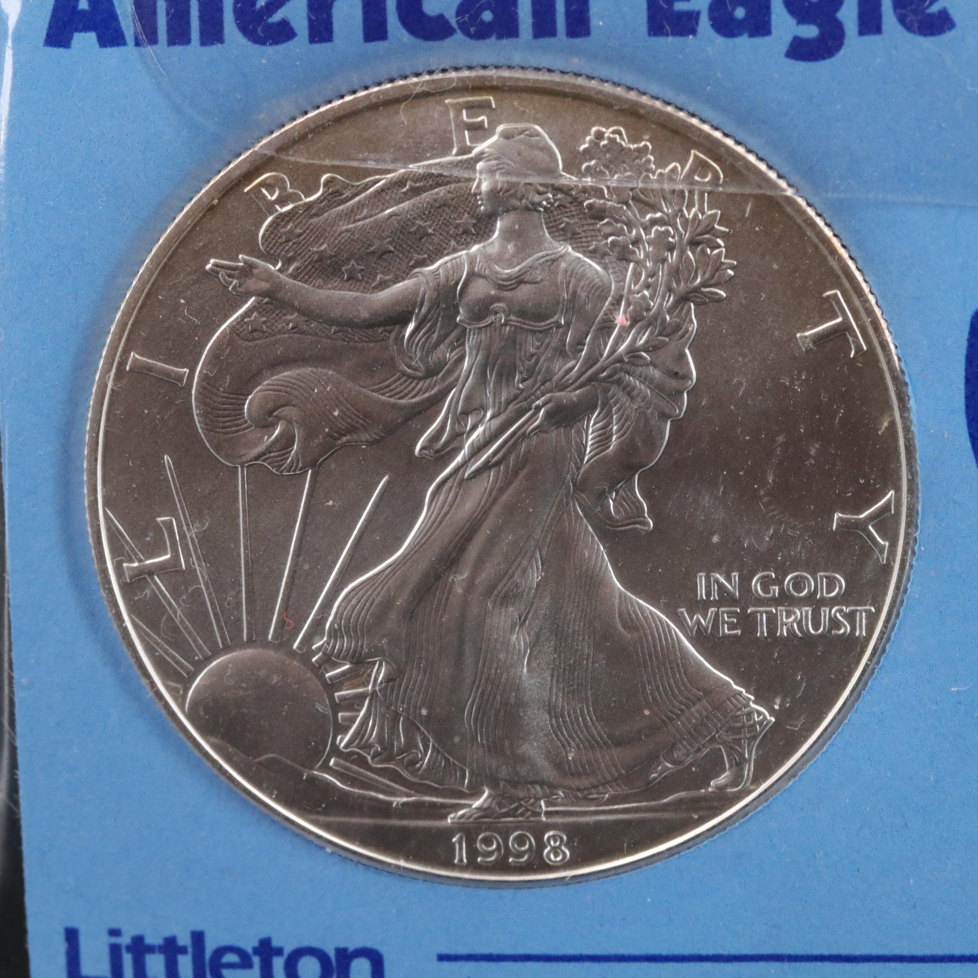 Three Different Date Uncirculated American Silver Eagles